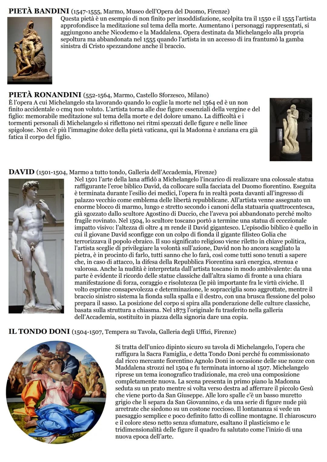 # MICHELANGELO BUONARROTI
Nacque a Caprese, nei pressi di Arezzo, nel 1475, fu Uno scultore, pittore, architetto e poeta, veniva da una fam