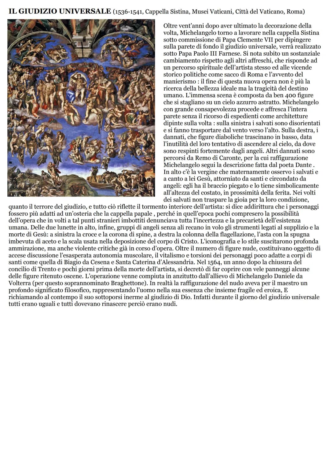# MICHELANGELO BUONARROTI
Nacque a Caprese, nei pressi di Arezzo, nel 1475, fu Uno scultore, pittore, architetto e poeta, veniva da una fam