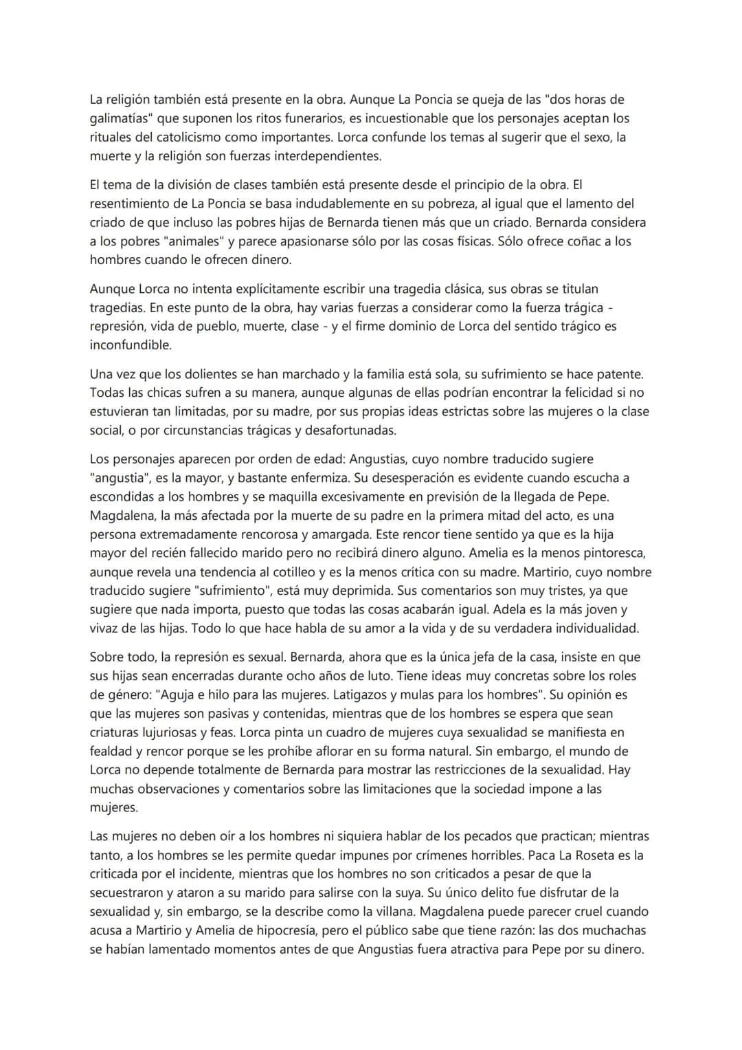 # PRIMER ACTO
Lorca era un poeta cuya vertiente lírica trabajaba contra la estructura dramática en sus obras, y
un dramaturgo cuya poesía b