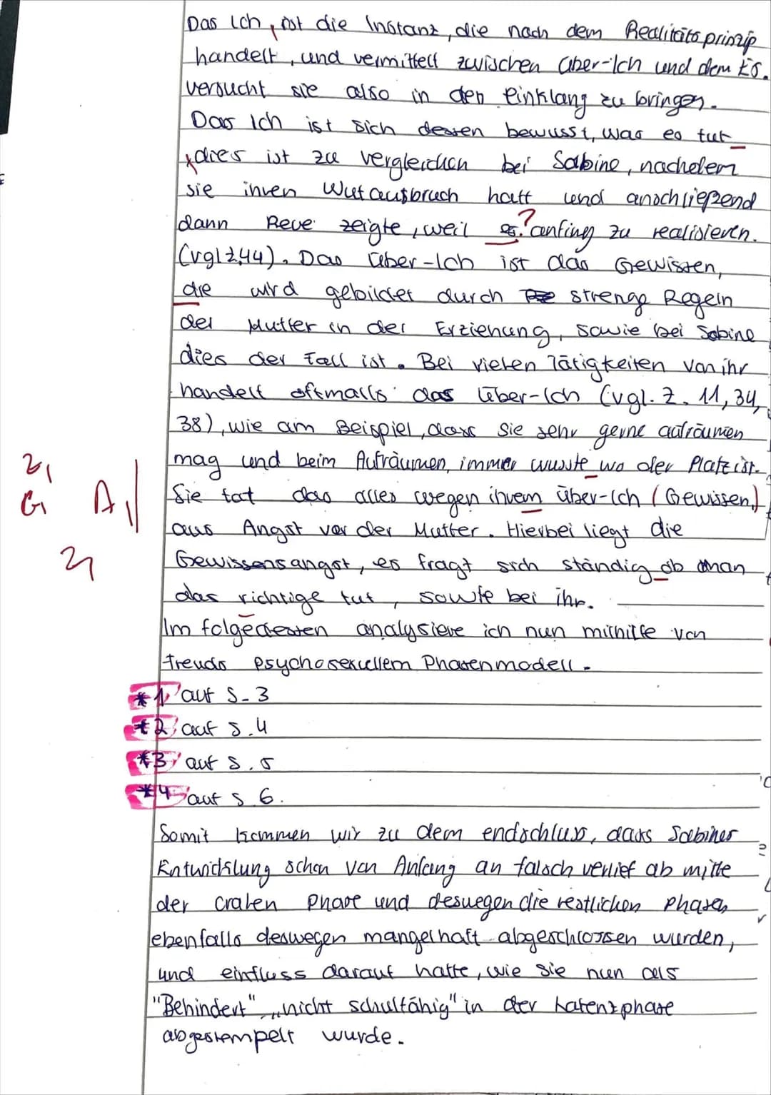 7
for
3Pharen
LK Pädagogik 12/1 (Yigit) 1. Kursarbeit
14.09.2021
23
Thema: Gestörte Entwicklung und Sozialisation in der Kindheit-Freuds
9: