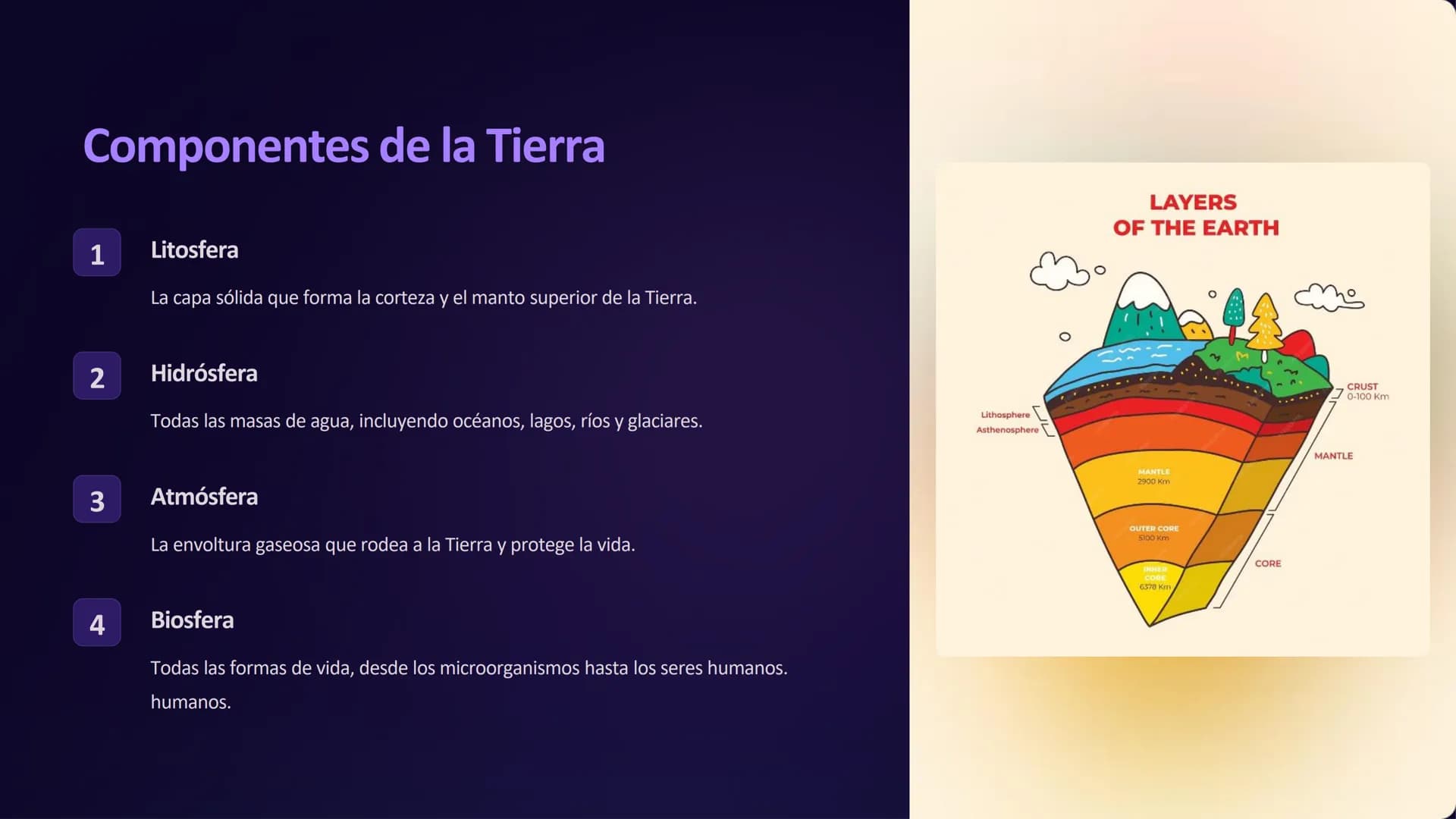 # la Geografía Física
La geografía física es el estudio científico de los componentes y fenómenos
naturales del planeta Tierra. Explora la