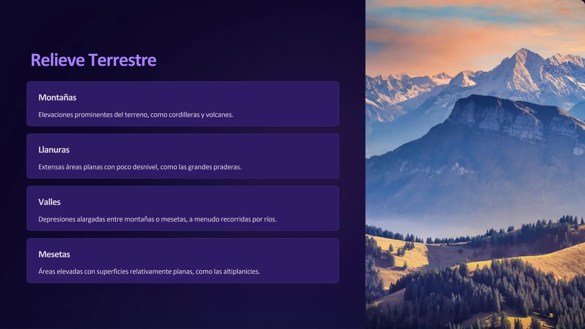 # la Geografía Física
La geografía física es el estudio científico de los componentes y fenómenos
naturales del planeta Tierra. Explora la