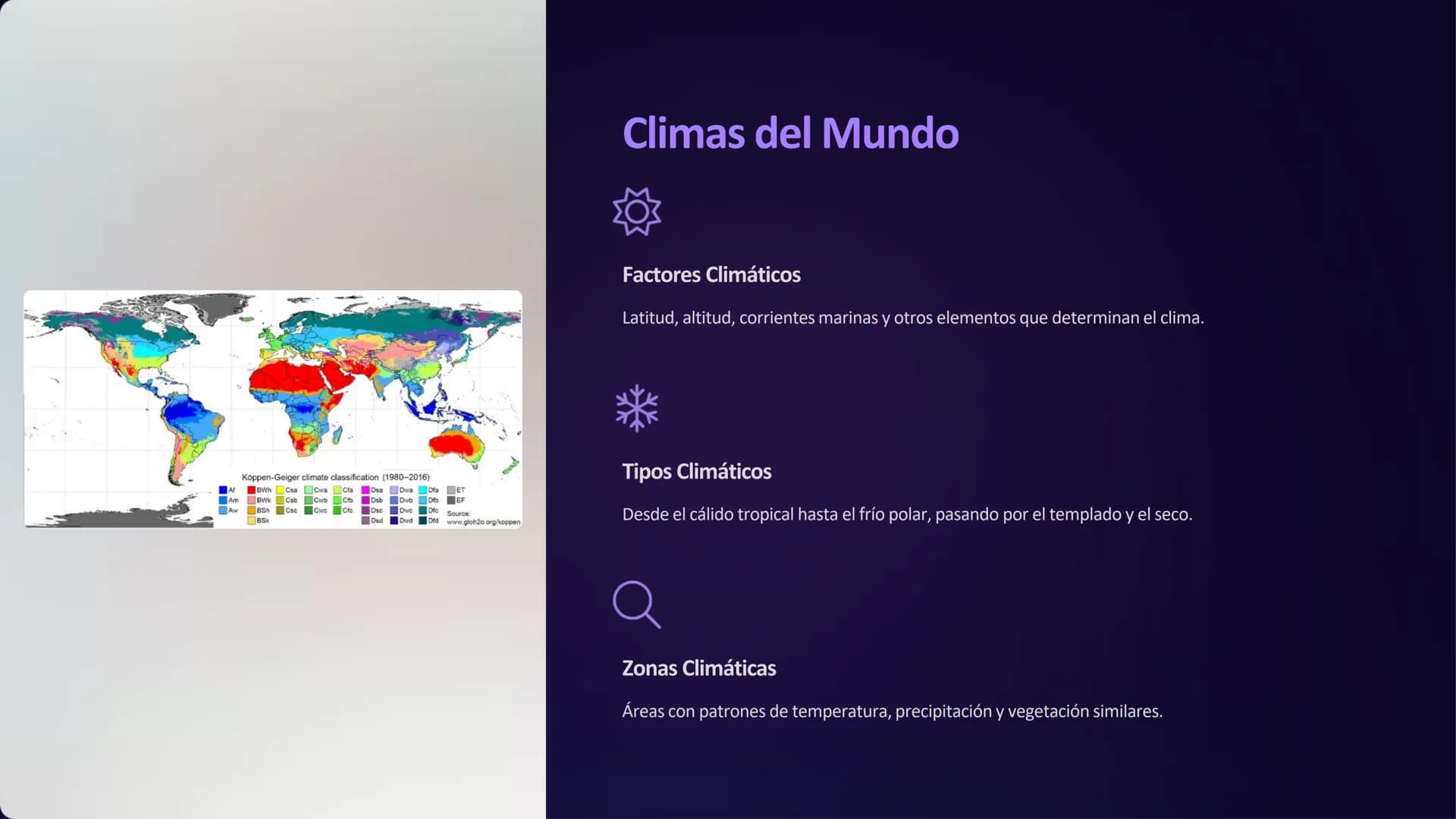 # la Geografía Física
La geografía física es el estudio científico de los componentes y fenómenos
naturales del planeta Tierra. Explora la