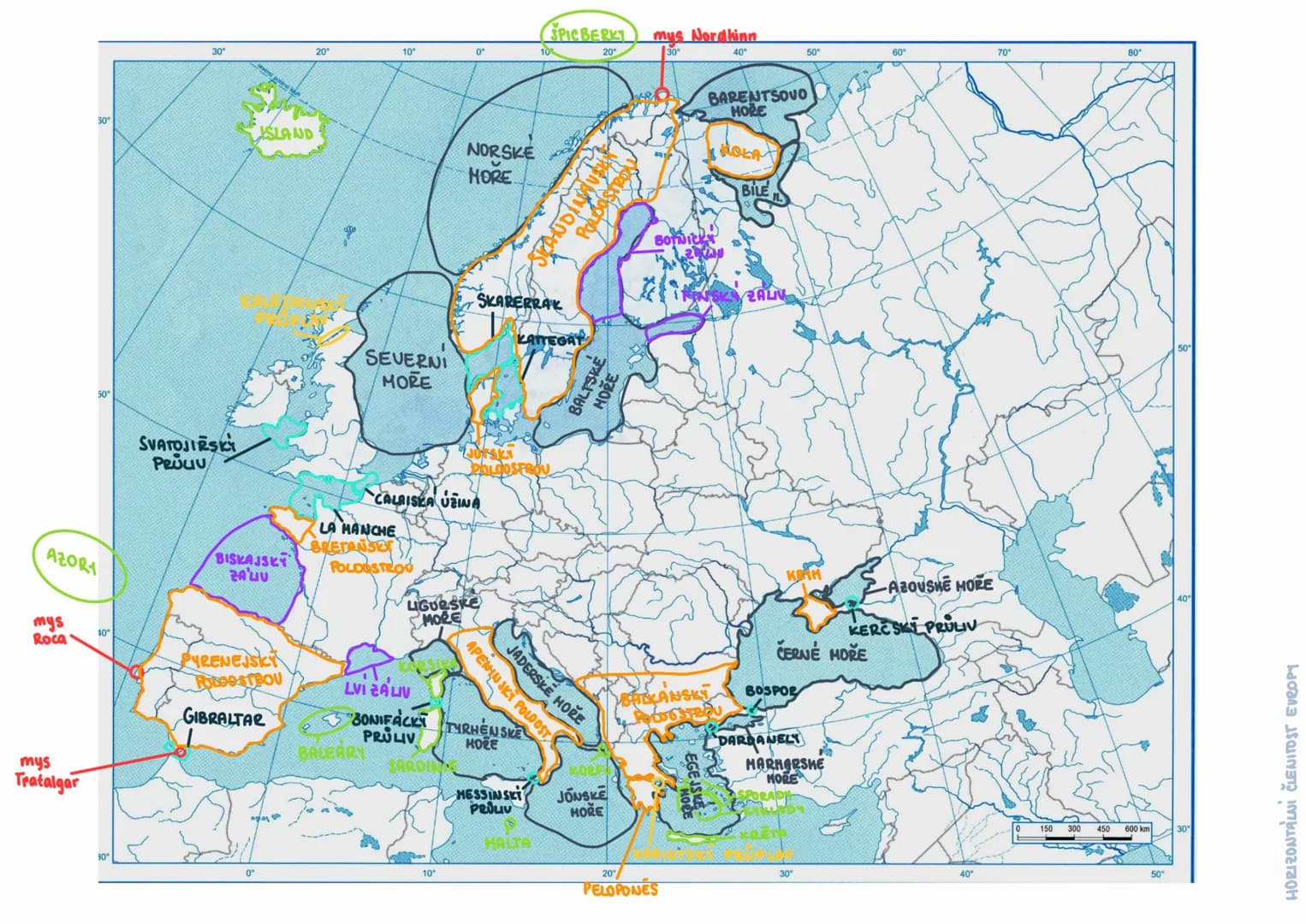 50°
30°
SVATOJIŘSKÝ
PROLUU
SPICBERKY
mys Nordkinn
30"
20
10
0°
10
20°
30
40
50°
60°
70°
80"
ISLAND
SEVERNI
MORE
NORSKE
MORE
SKANDINAUSKY
POL