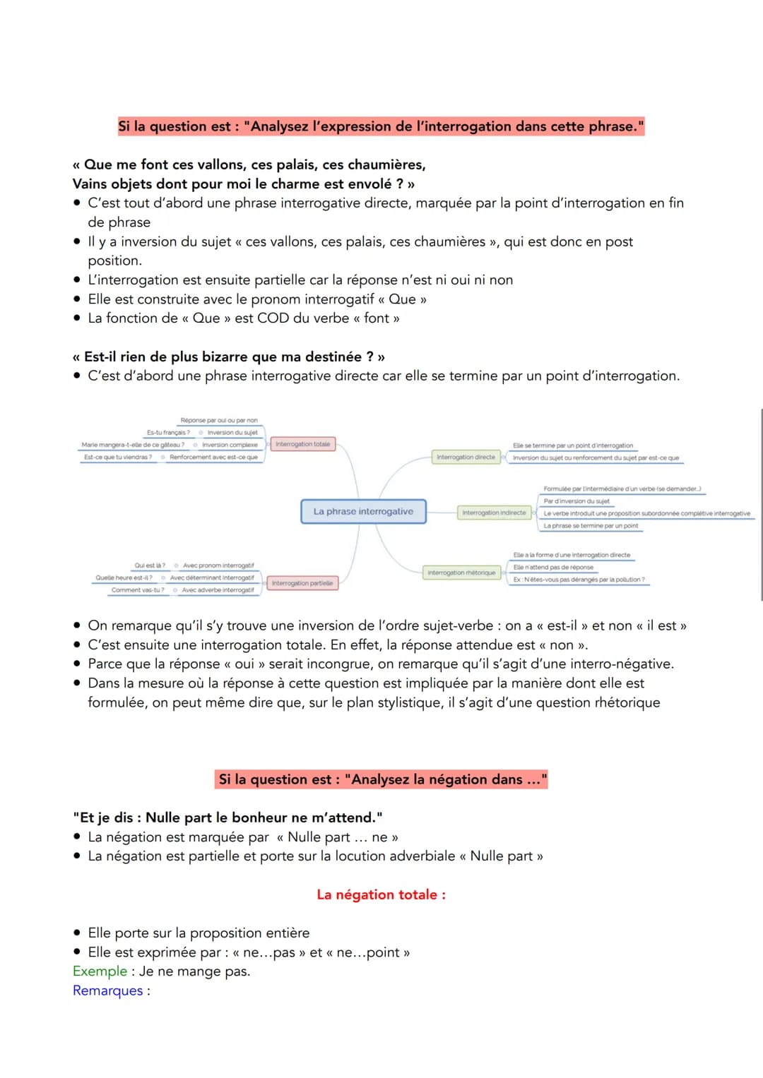 Si la question est: "Analysez l'expression de l'interrogation dans cette phrase."
<< Que me font ces vallons, ces palais, ces chaumières,
V