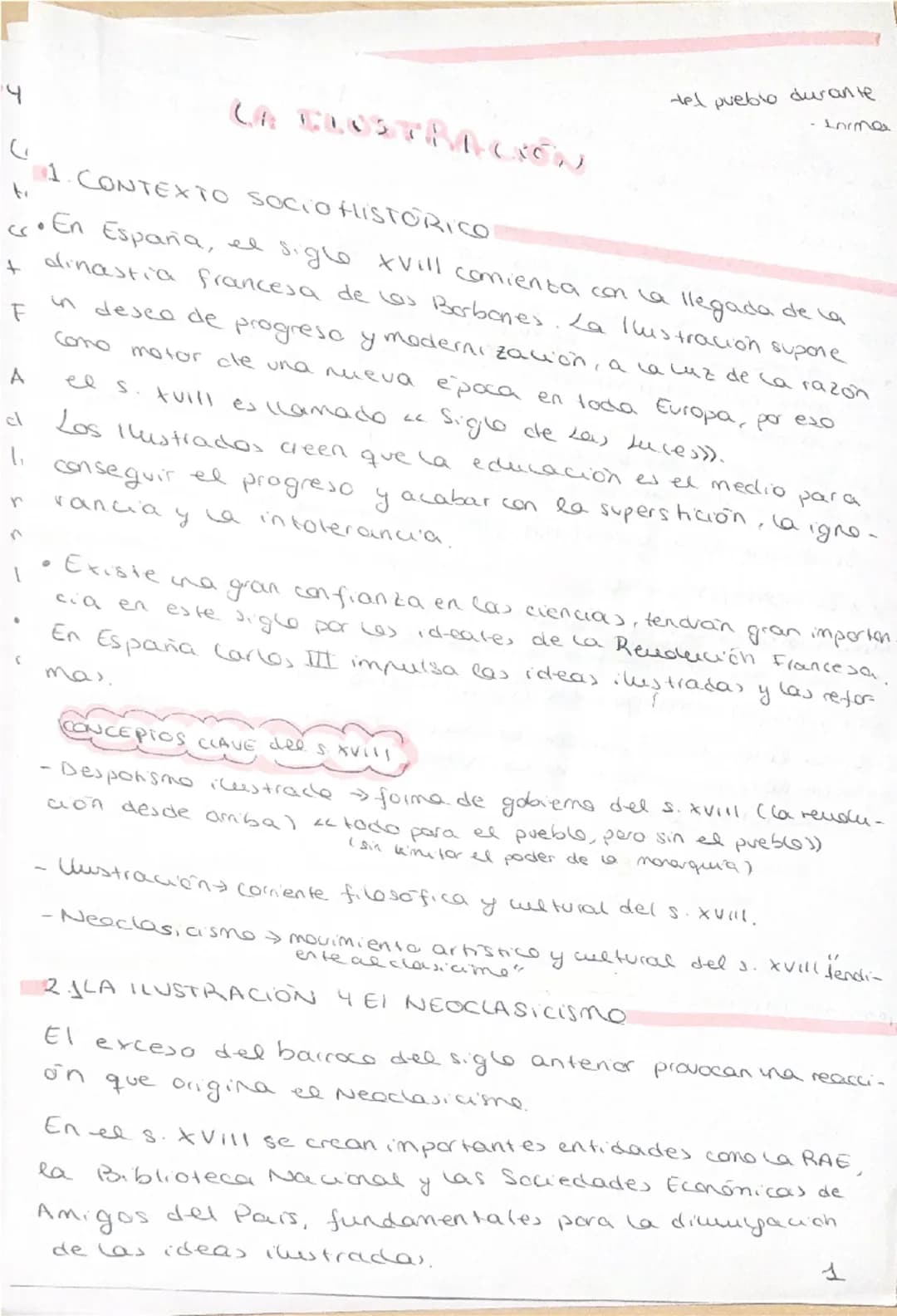 4
LA ELUSTRACIÓN
1. CONTEXTO SOCIOHISTORICO
tel pueblo durante
Inmo
En España, el siglo xvill comienta con la
llegada de la
dinastia frances
