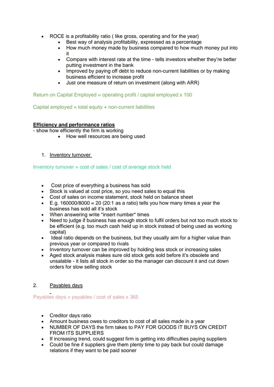 Business section 8 (unit 7) - Internal analysis
Balance Sheets
- Lists of assets and liabilities
- Finances at a fixed point
- Assets: thi