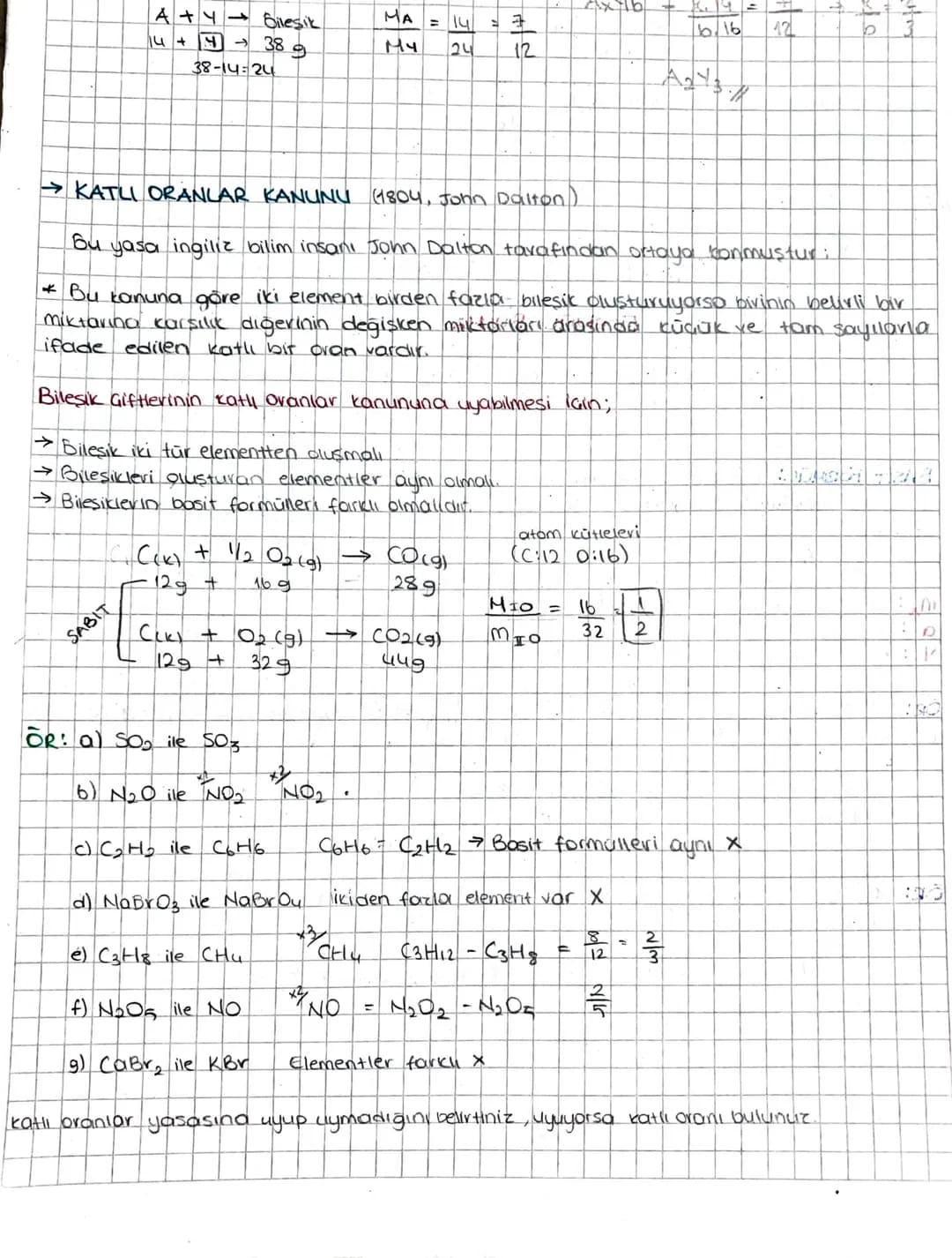 A+ Bileşik
$M_A$ = $\frac{14}{24}$ = $\frac{7}{12}$
$A_xY_b$ $\frac{b.14}{b.16}$ = $\frac{12}{12}$ $\rightarrow$ $\frac{6}{3}$
14+4 $\righta