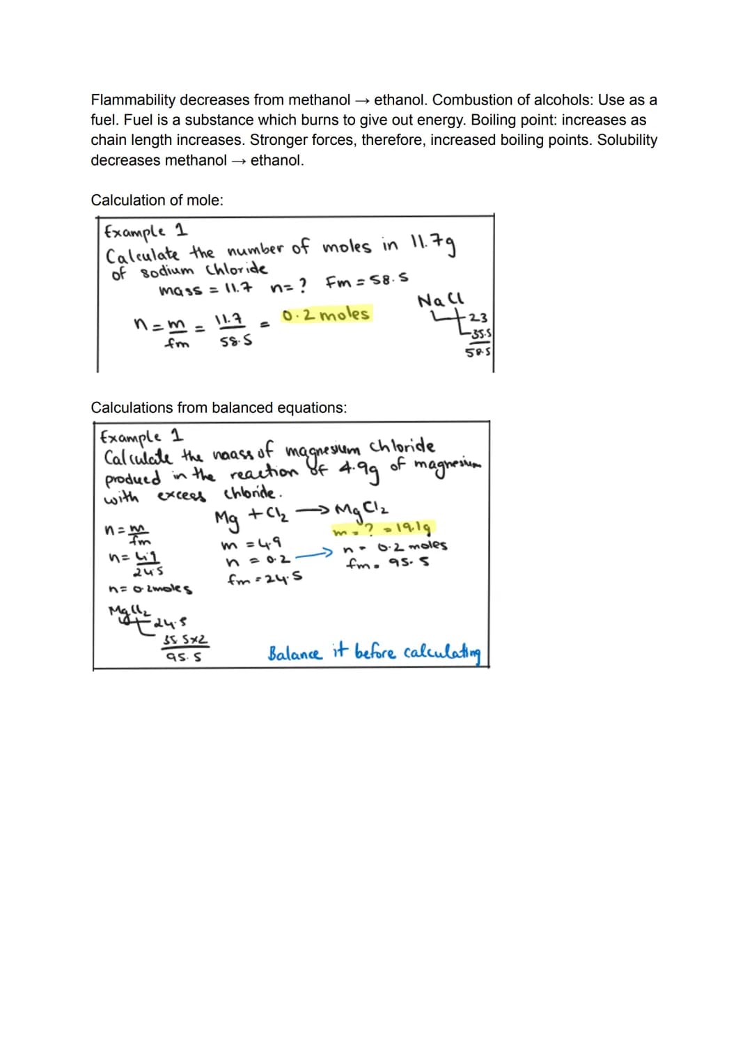 # Alcohol
Another homologous series with a functional group (-OH). Saturated-straight-chain
alcohols can be represented by the general formu