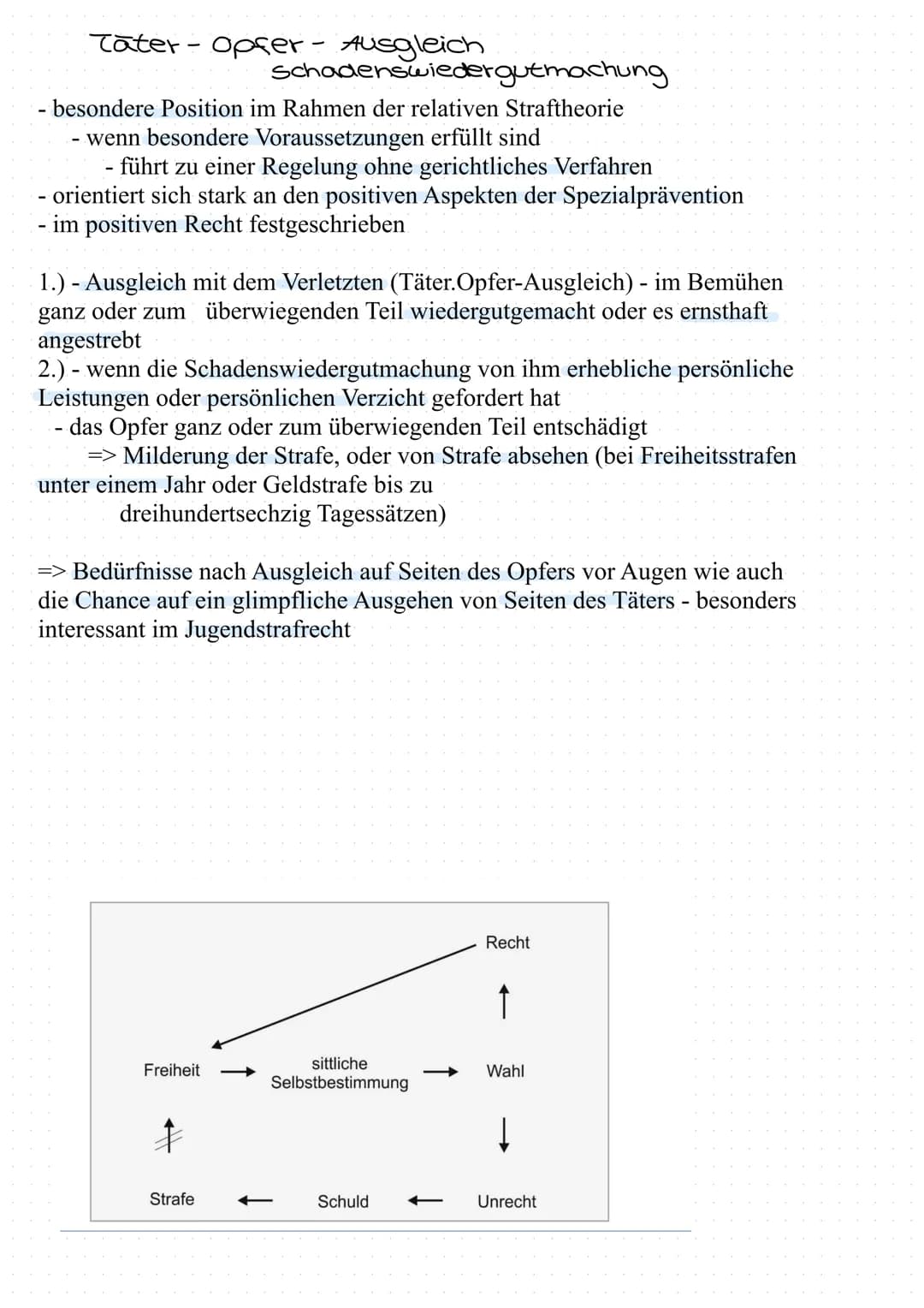 # Absolute Straftheorie
- deutsche Rechtsphilosophie: Vergeltungstheorie geht auf Kant und Georg Wilhelm Friedrich zurück
- muss keinen ges