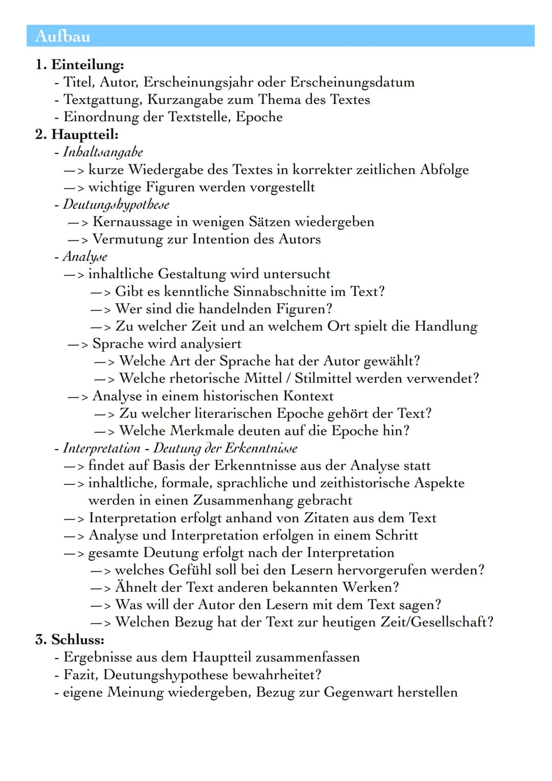 # TEXTINTERPRETATION
## Definition
Die Textinterpretation ist die Untersuchung und Deutung
eines Textes in Form eines Aufsatzes.
Die Inter