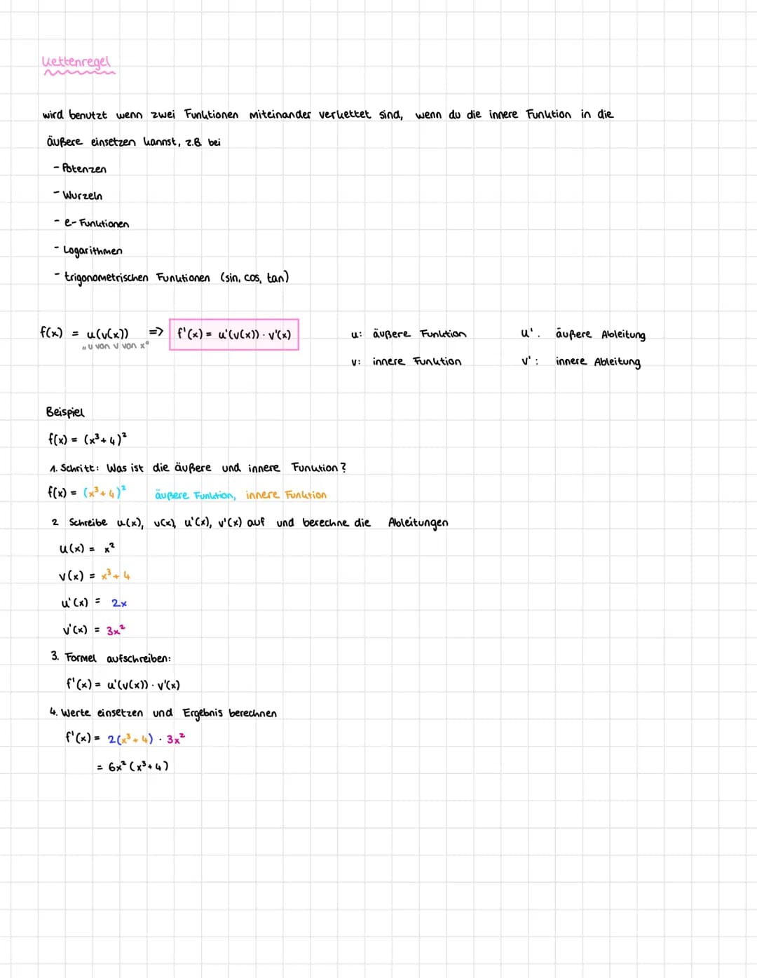 # Ableitungen
Die Ableitung f'(x) gibt die Tangentensteigung in einem bestimmten Punkt auf dem Graphen einer Funktion f(x) an.
2
Ableitun