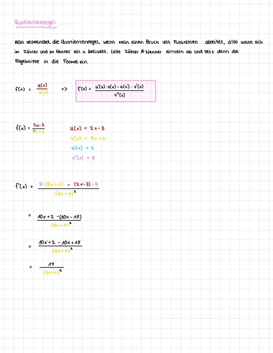 # Ableitungen
Die Ableitung f'(x) gibt die Tangentensteigung in einem bestimmten Punkt auf dem Graphen einer Funktion f(x) an.
2
Ableitun