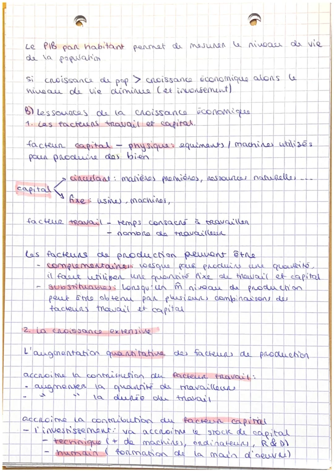 @
SES- Chap 1
I. Le phenomère de la croissance économique
Al la mesure de la croissance économique
croissance économique: augmentation sou