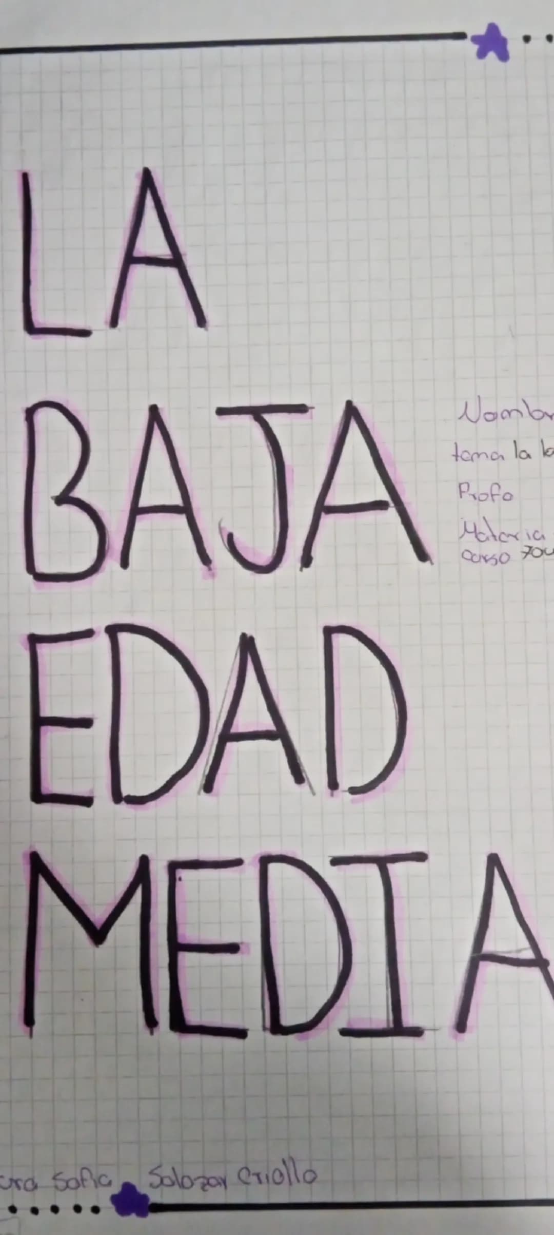 LA
BAJA
EDAD
MEDIA
Nomlan
tama la la
Profo
Μολονία
CONSO 700
Eura Sofia Solozar Criollo
.. la baja edad media (siglos XI-XV)
fue on p
