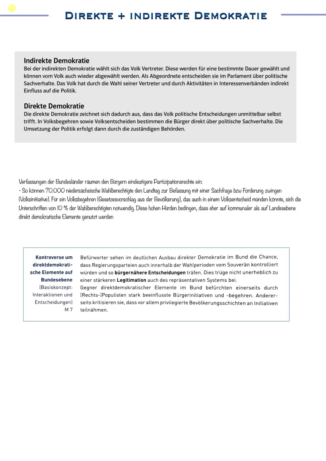 # PARTIZIPATION
IN DER
DEMOKRATIE
ENTWICKLUNG
POLITISCHER
TEILHABE # DIREKTE + INDIREKTE DEMOKRATIE
Indirekte Demokratie
Bei der indir