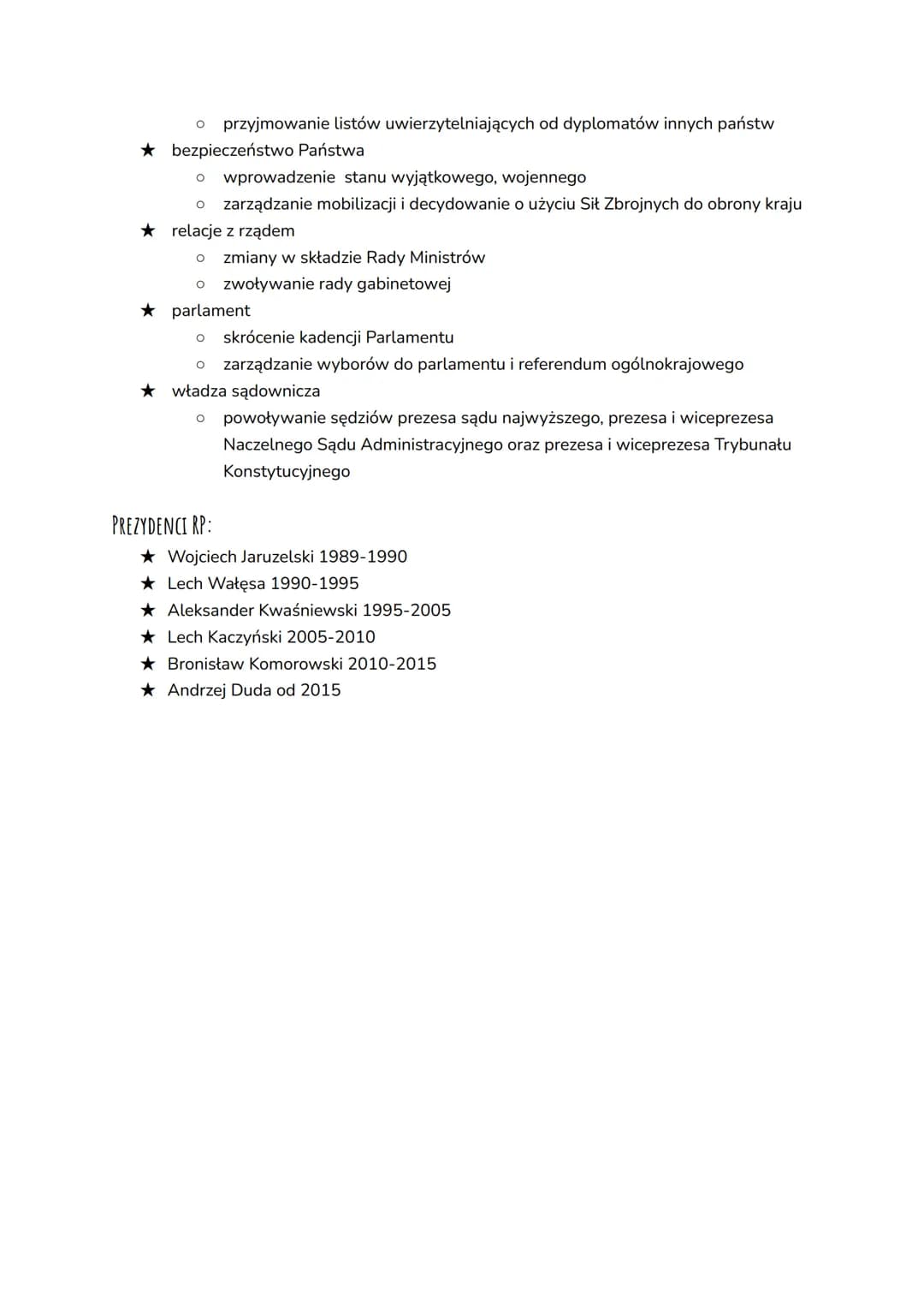 PREZYDENT RP
PREZYDENT RP JEST NAJWYŻSZYM PRZEDSTAWICIELEM PAŃSTWA I GWARANTEM CIĄGŁOŚCI WŁADZY PAŃSTWOWEJ.
WYBORY:
- powszechne
- bezpośr