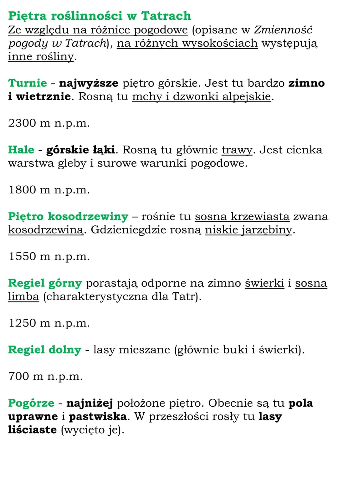 # Krajobraz wysokogórski
# Tatr
Tatry są częścią łańcucha Karpat.
Tatry są jedyną krainą w Polsce, w której występuje
krajobraz wysokogórs