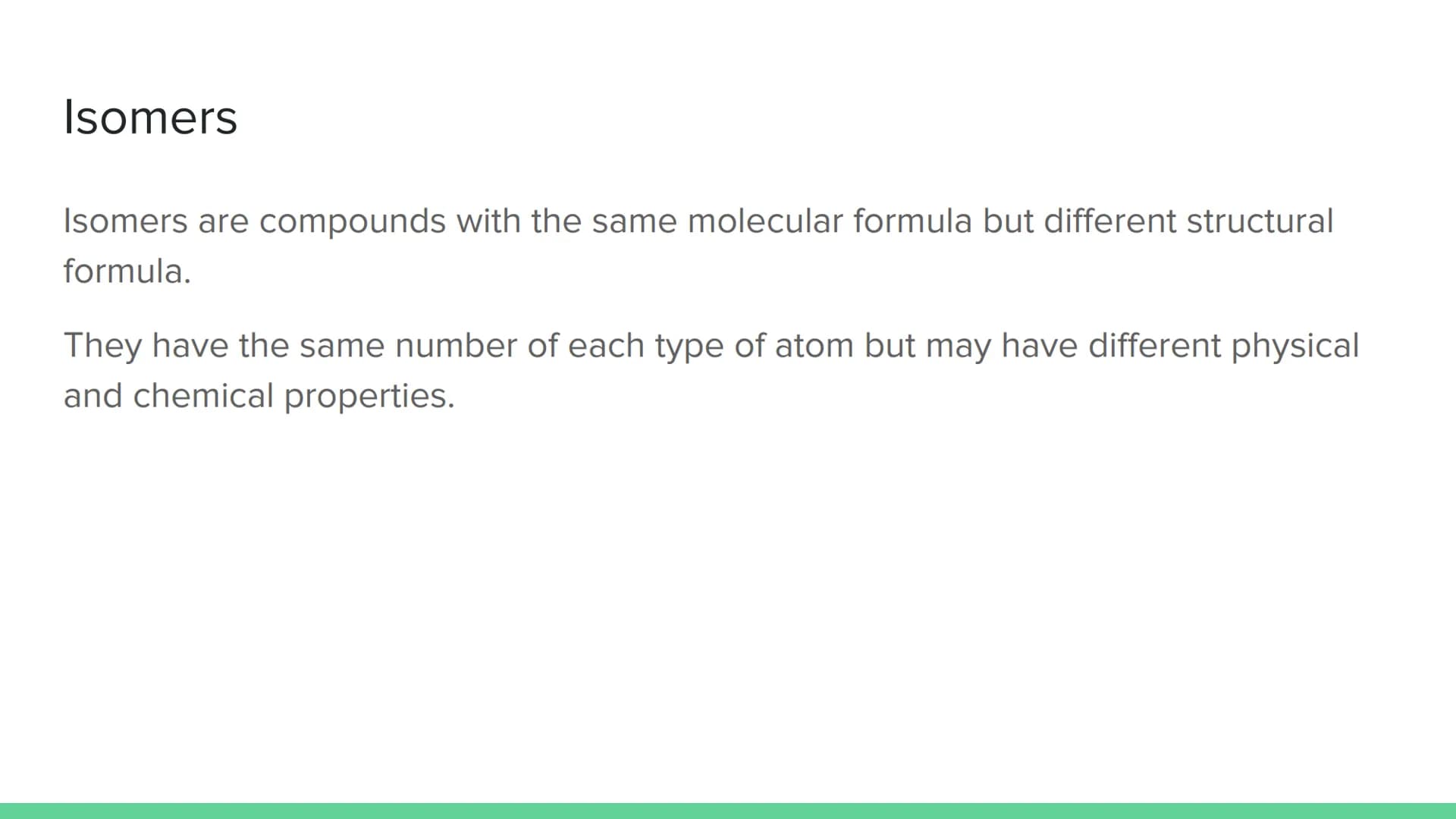 # Homologous Series
National 5 Chemistry # Hydrocarbons
Hydrocarbons are compounds made of hydrogen and carbon atoms only.
A homologous s