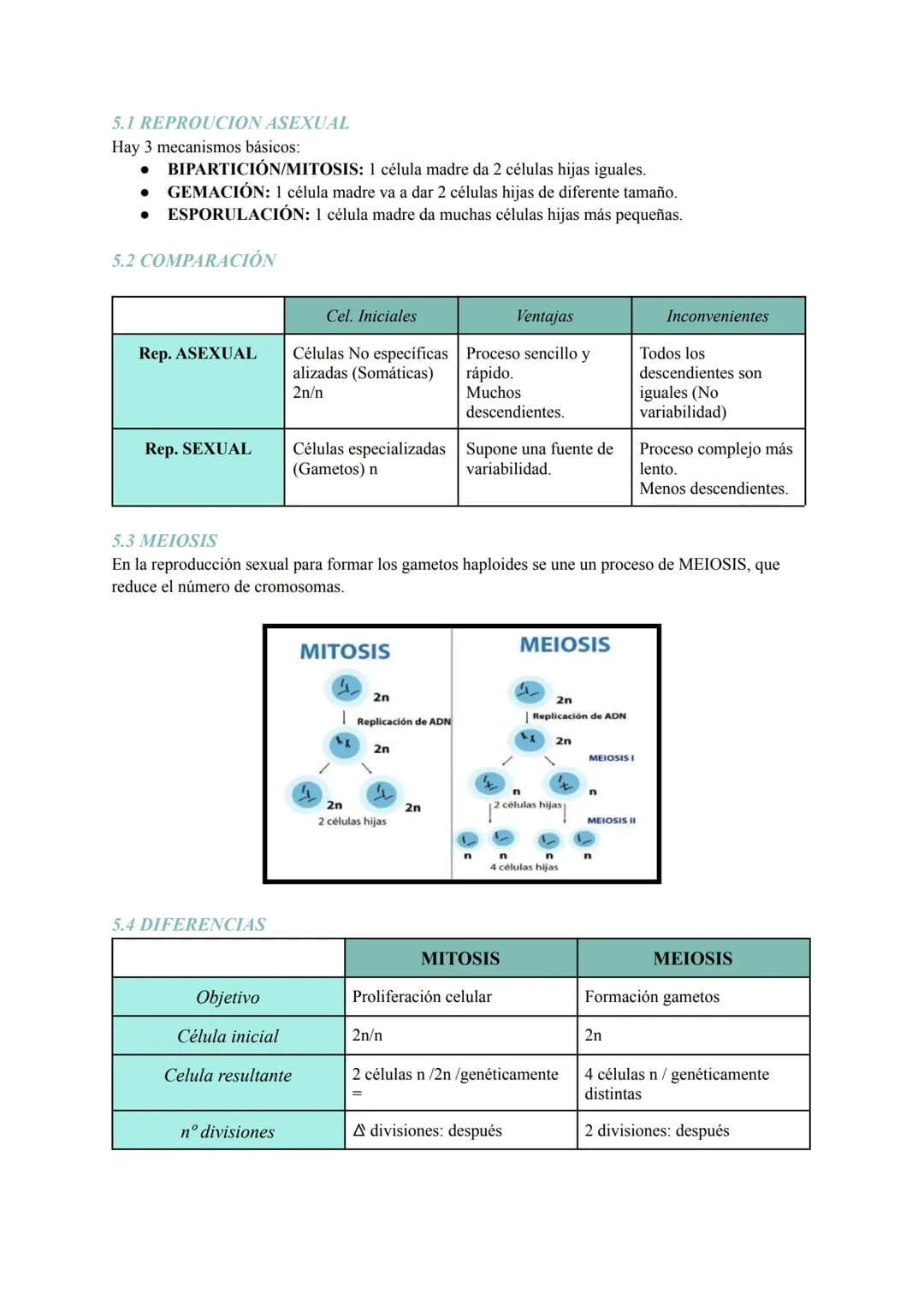 # Tema 6: La Célula
1. TEORIA CELULAR Y ESTUDIO/OBSERVACIÓN
La teoría celular se basa en tres postulados:
1. Todos los seres vivos está