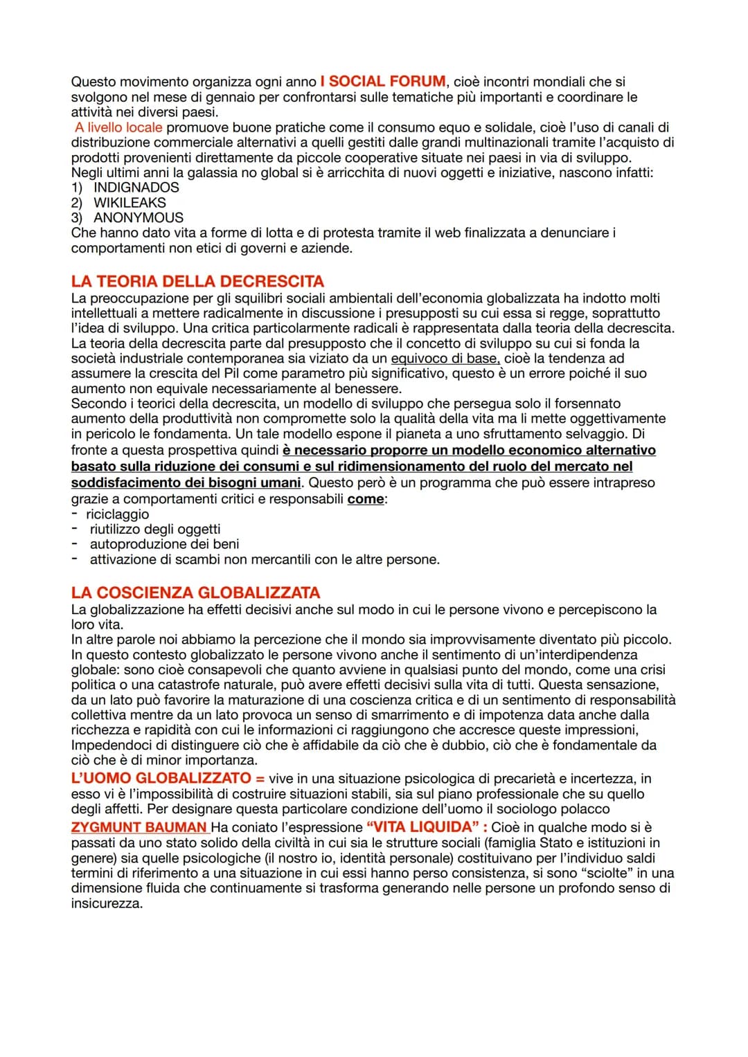 # LA GLOBALIZZAZIONE
È l'insieme dei processi economici, politici e socioculturali che tendono a unificare il mondo, ad
accorciare le distan