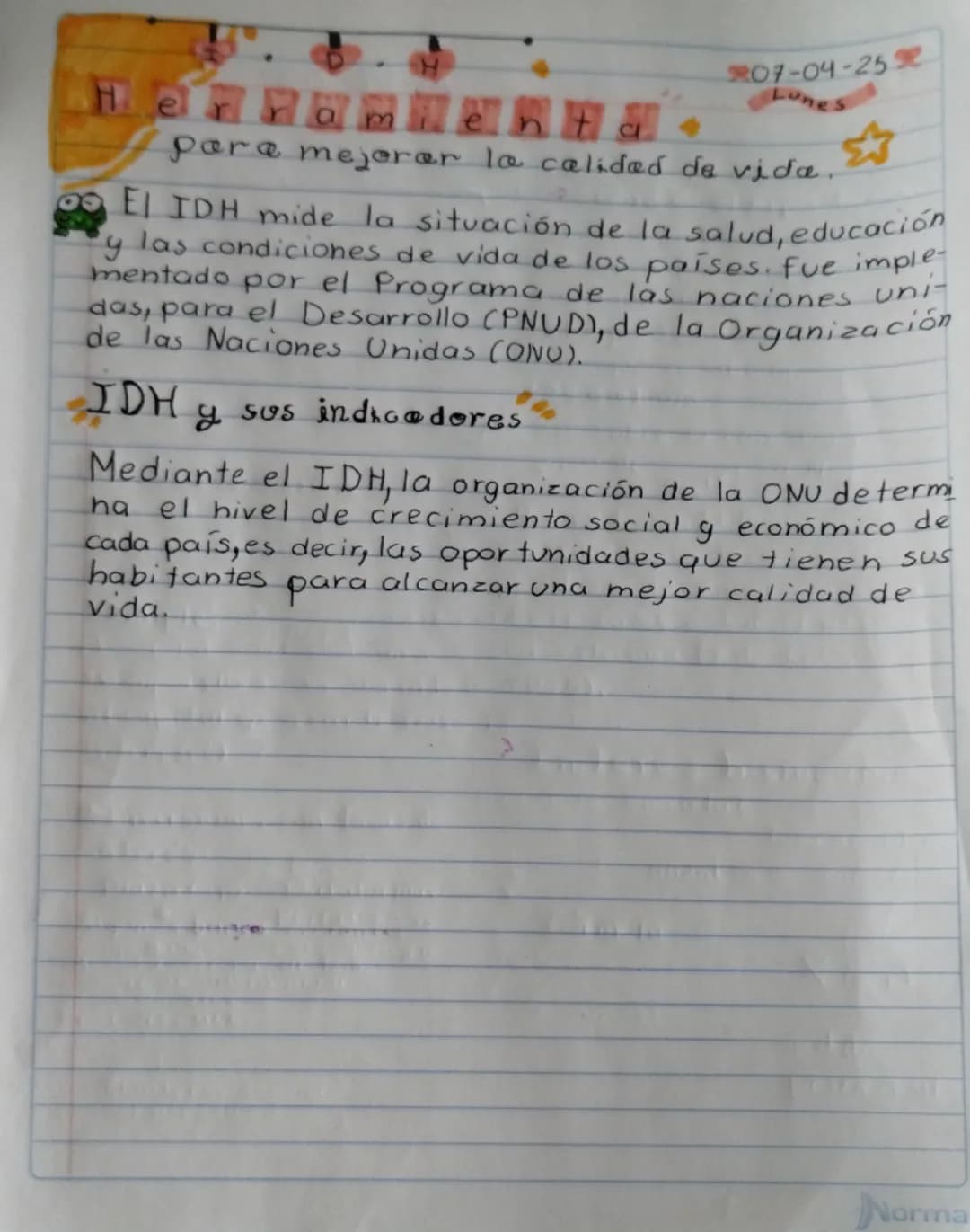 D
H
Hero
nta
07-04-25
Lunes
para mejorar la calidad de vida.
00 EL TDH mide la situación de la salud, educación
y las condiciones de vida d