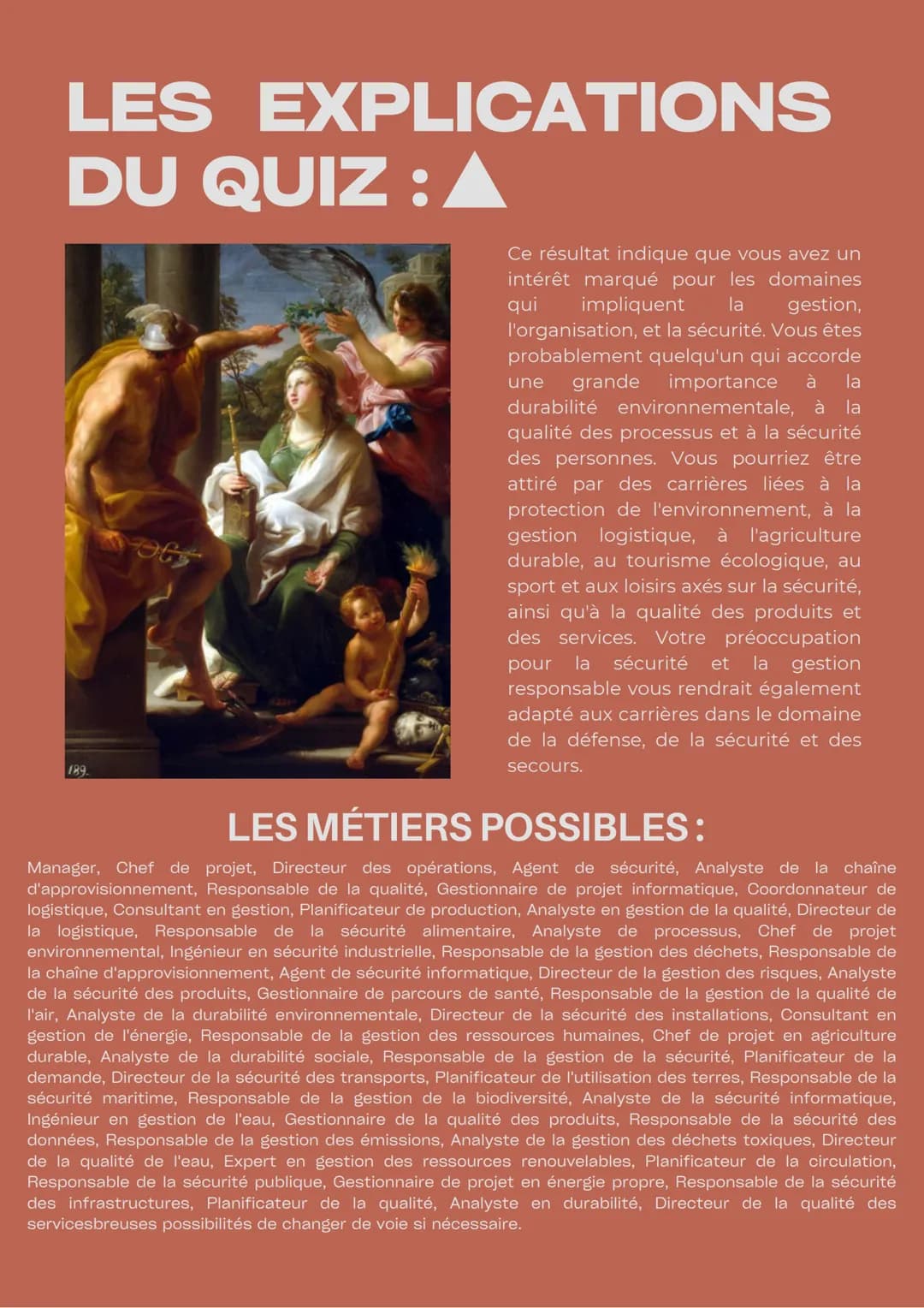 # ORIENTATION
# QUIZ
TU AS UN ESPRIT ? (Plusieurs réponses possibles)
★▲ D'équipe / Qui participe aisément à une action commune
●● Criti