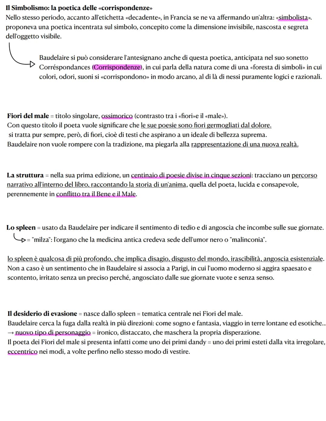 # BAUDELAIRE, I "POETI MALEDETTI" E IL SIMBOLISMO
La cultura razionalista del Positivismo, dopo aver dominato incontrastata nella seconda m