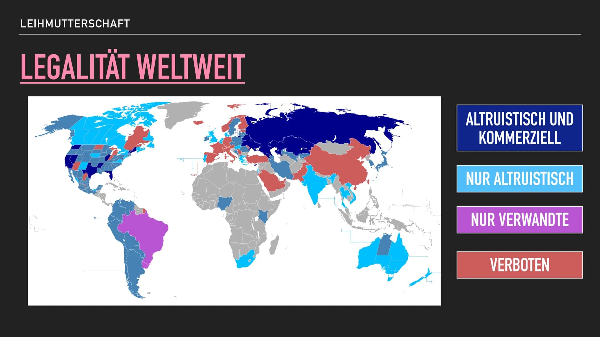 # LEIHMUTTERSCHAFT
## Definition
> "Das Austragen eines Kindes durch eine Frau, die sich vor Beginn ihrer Schwangerschaft dazu verpflichtet