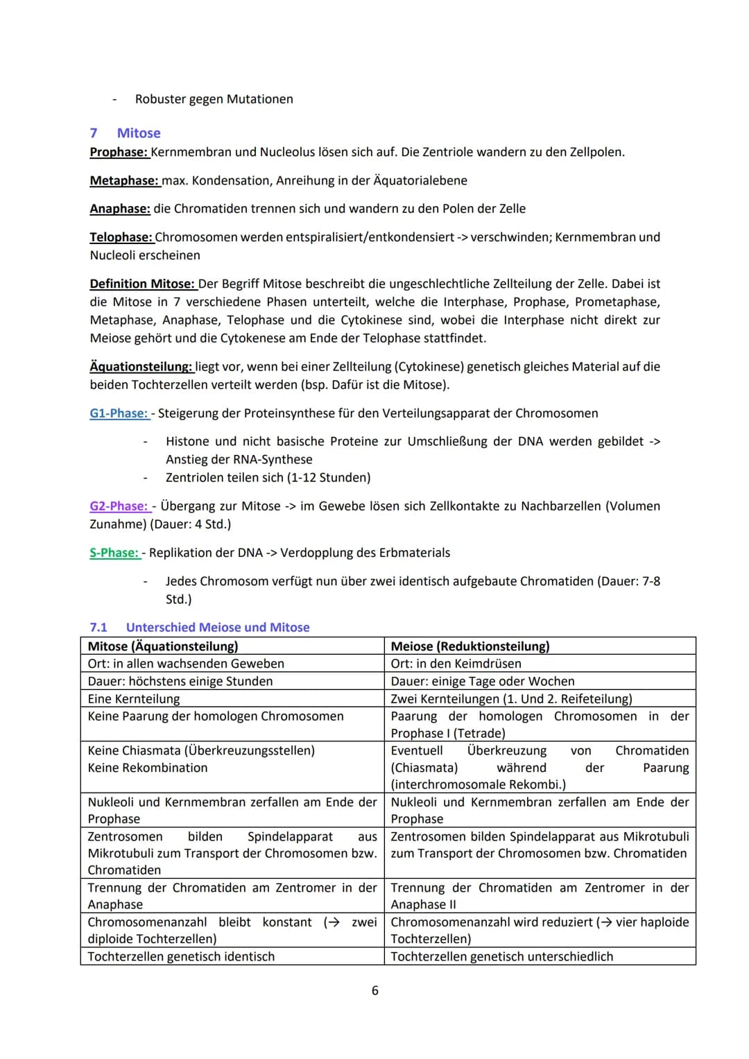 - Enthält Informationen zur Bildung von RNA (Ribonukleinsäure) → kodiert für mRNA o welche
Informationen über den Bau der Proteine besitzt
-