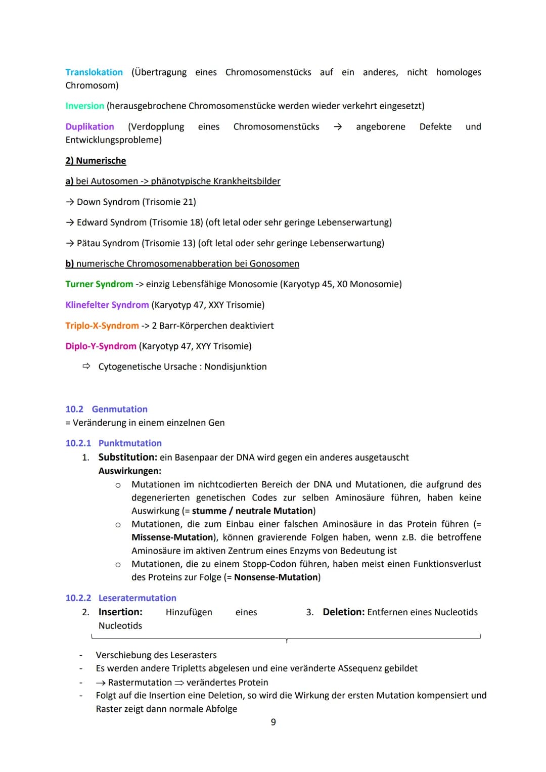 - Enthält Informationen zur Bildung von RNA (Ribonukleinsäure) → kodiert für mRNA o welche
Informationen über den Bau der Proteine besitzt
-