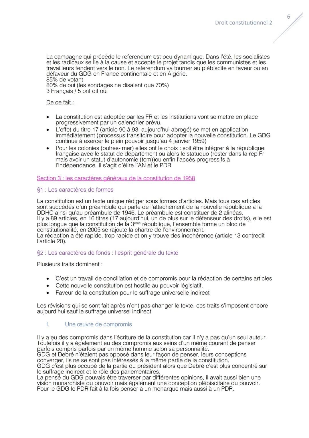 Droit constitutionnel:
Le Régime parlementaire
1
Droit constitutionnel 2
Le régime parlementaire est un régime de collaboration accentuer de