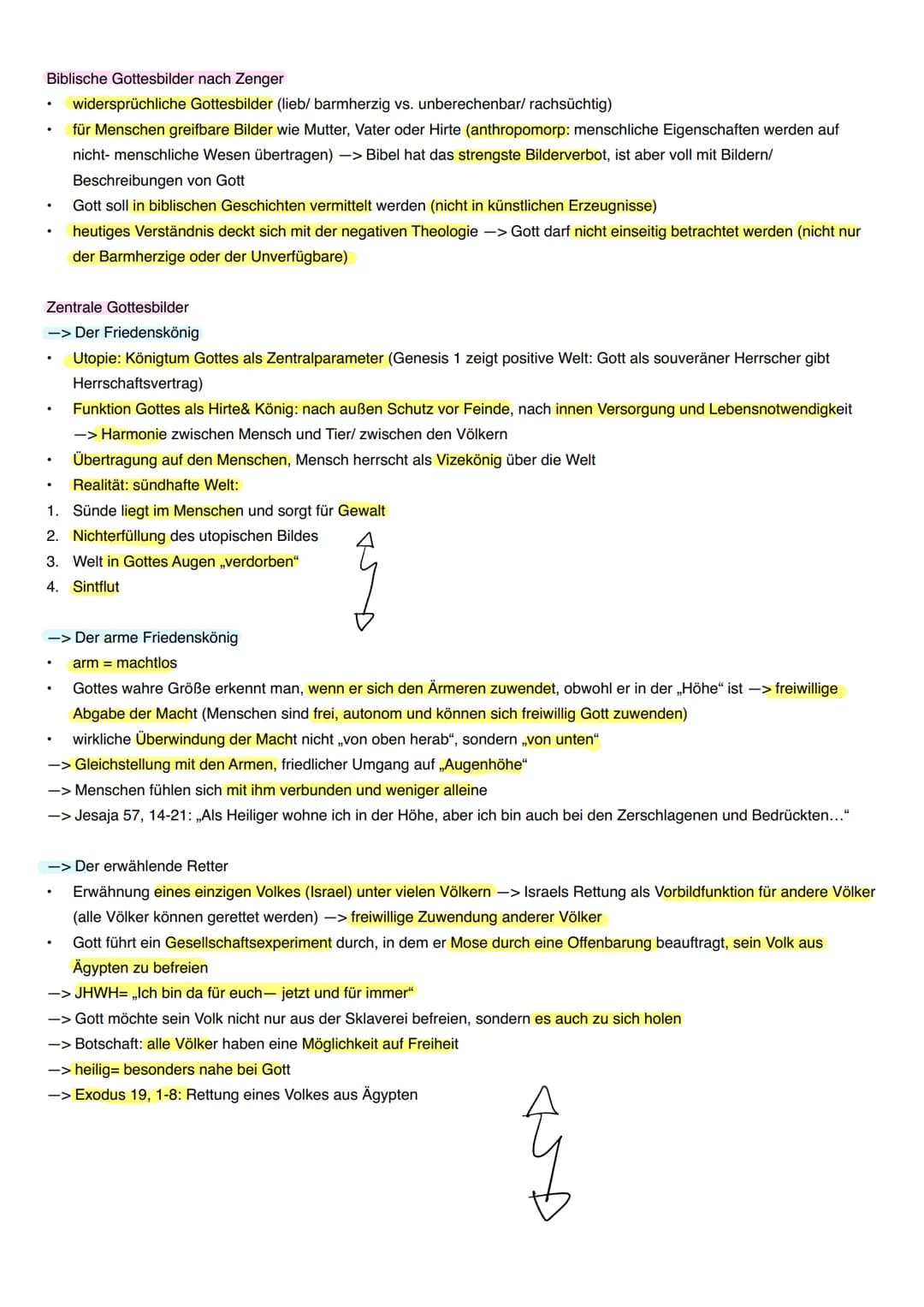 Lernzettel Theologie
Dornbuscherzählung
=> Ex 3, 1-15 (Offenbarungsgeschichte von JHWH)
1. Offenbarung: Gott erscheint Mose in einem brenne