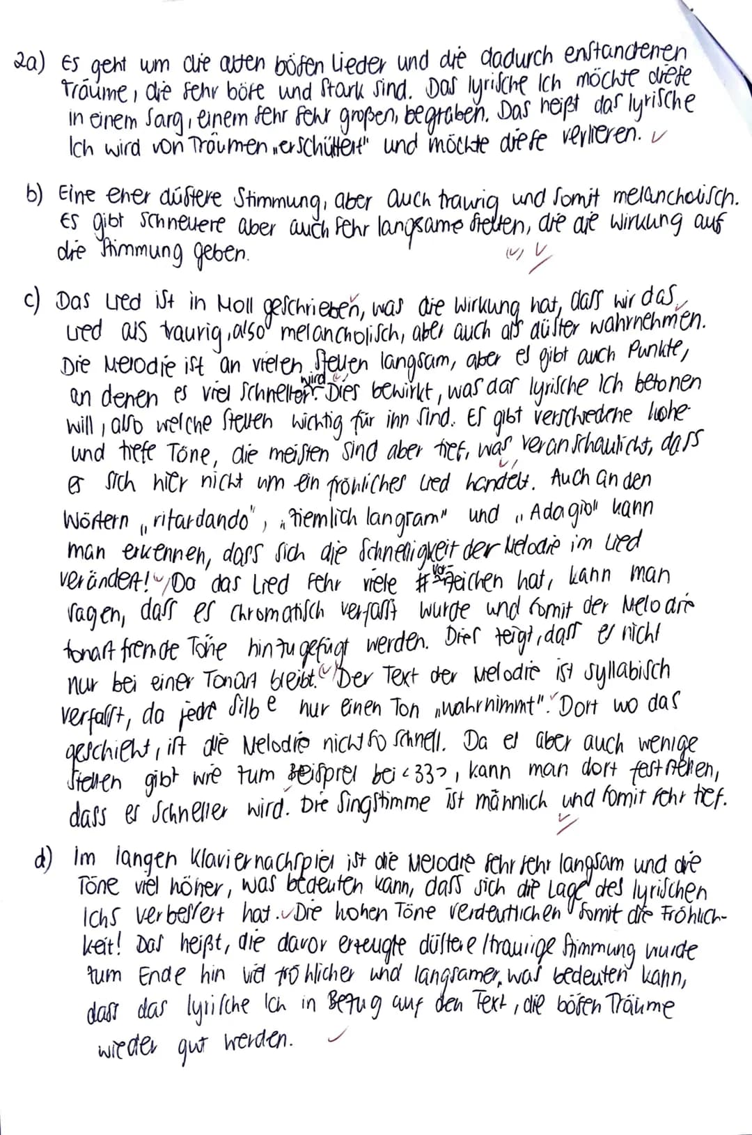 # Klassenarbeit Nr. 1
1. Notendiktat (5 VP)
2. Du hörst das Lied,„Die alten bösen Lieder" (Text: Heinrich Heine, Musik: Robert
Schumann),