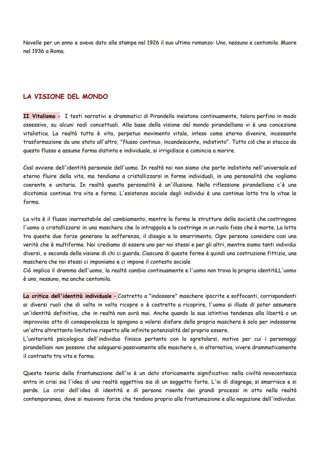 # Luigi Pirandello
CLICK ME Pirandello lezione Prof Zenoni 11.03 (slideshare.net)
* Pirandello è tra le voci più rappresentative del pri