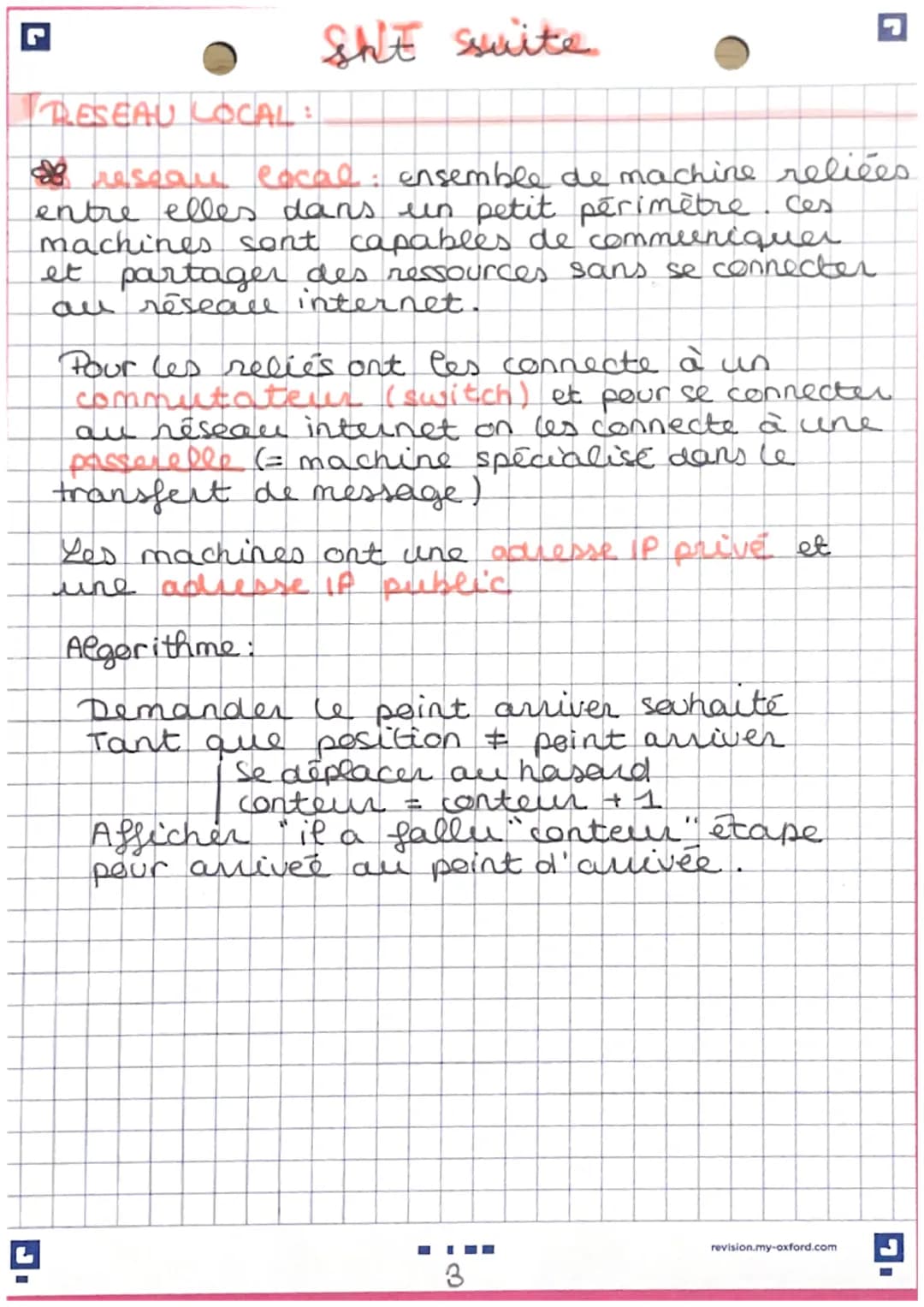 snt
réseau internet
Liaisons physique:
& debit: le nombre de bits transférer entre
deux machine par secondes. Vitesse de
transfert d'info