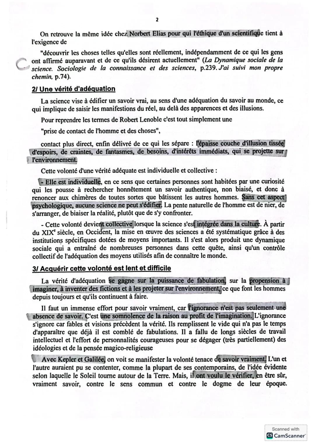CHAPITRE: LA SCIENCE
I Introduction
D'innombrables tentatives ont été faites pour définir la science. Compte tenu des
circonstances contempo