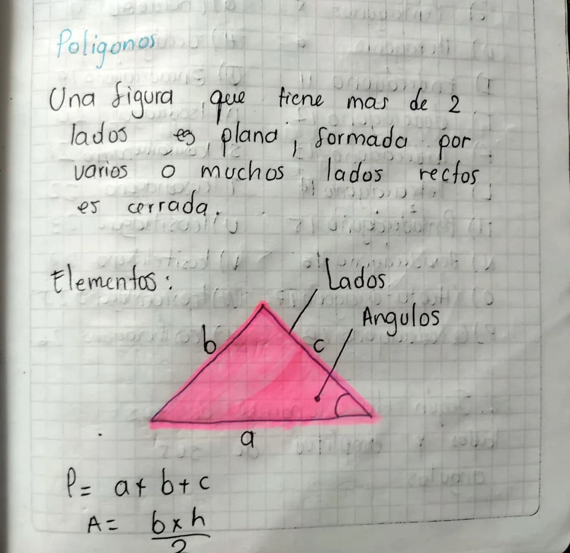 Poligonos Chi
Una figura que tiene mas de 2
lados es pland, formada por
Varios o muchos lados rectos
es cerrada
Elementos:
U
Lados
Angulo