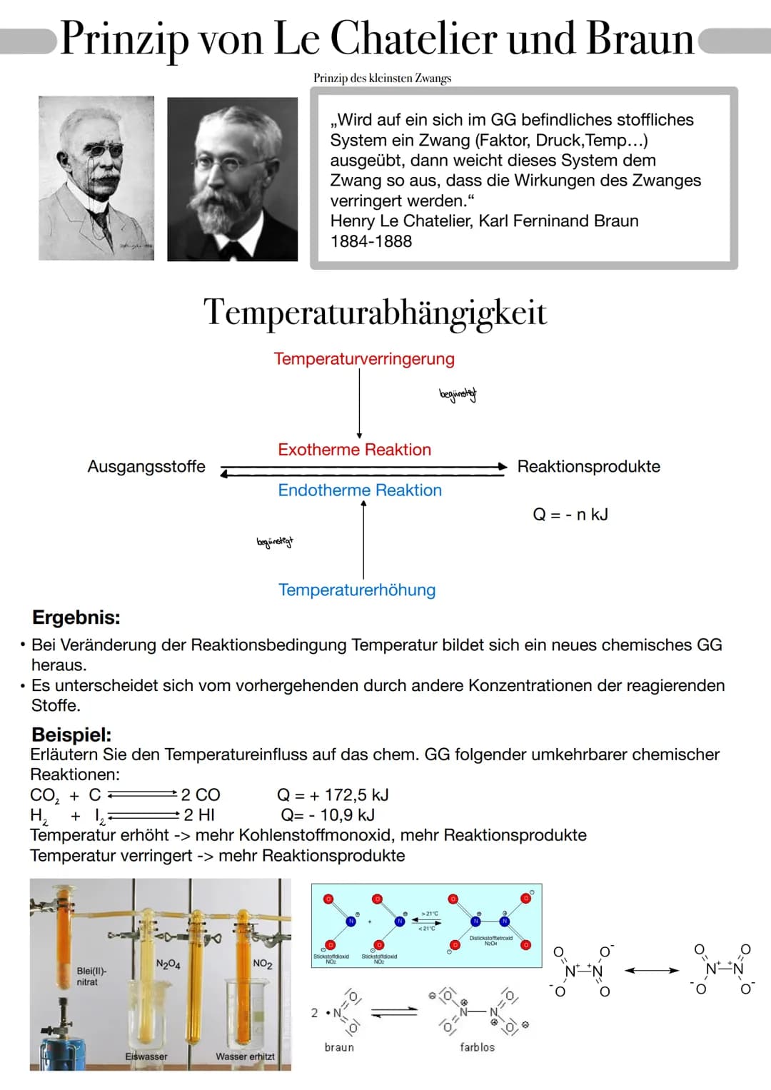 # Chemisches Gleichgewicht
Stoffumsatz Chemische Reaktionen, die so lange ablaufen, bis mindestens einer der AS
verbraucht ist, nennt man