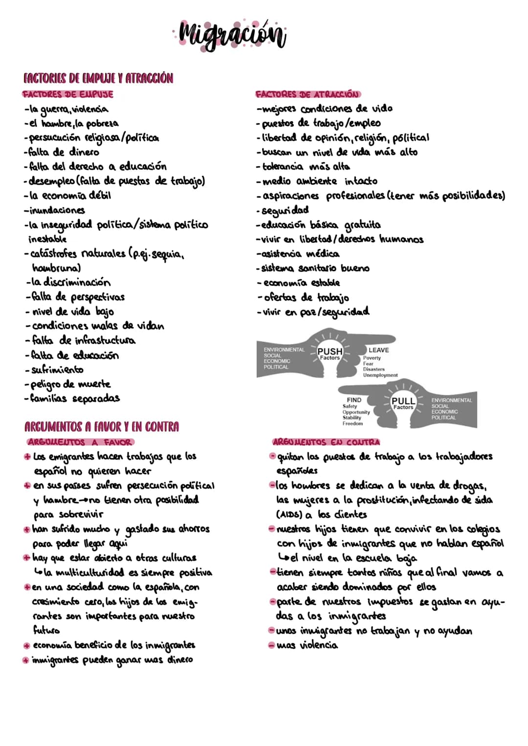 # Migración
FACTORIES DE EMPUJE Y ATRACCIÓN
FACTORES DE EMPUJE
-la guerra, violencia
-el hambre, la pobreza
-persucución religiosa/poli