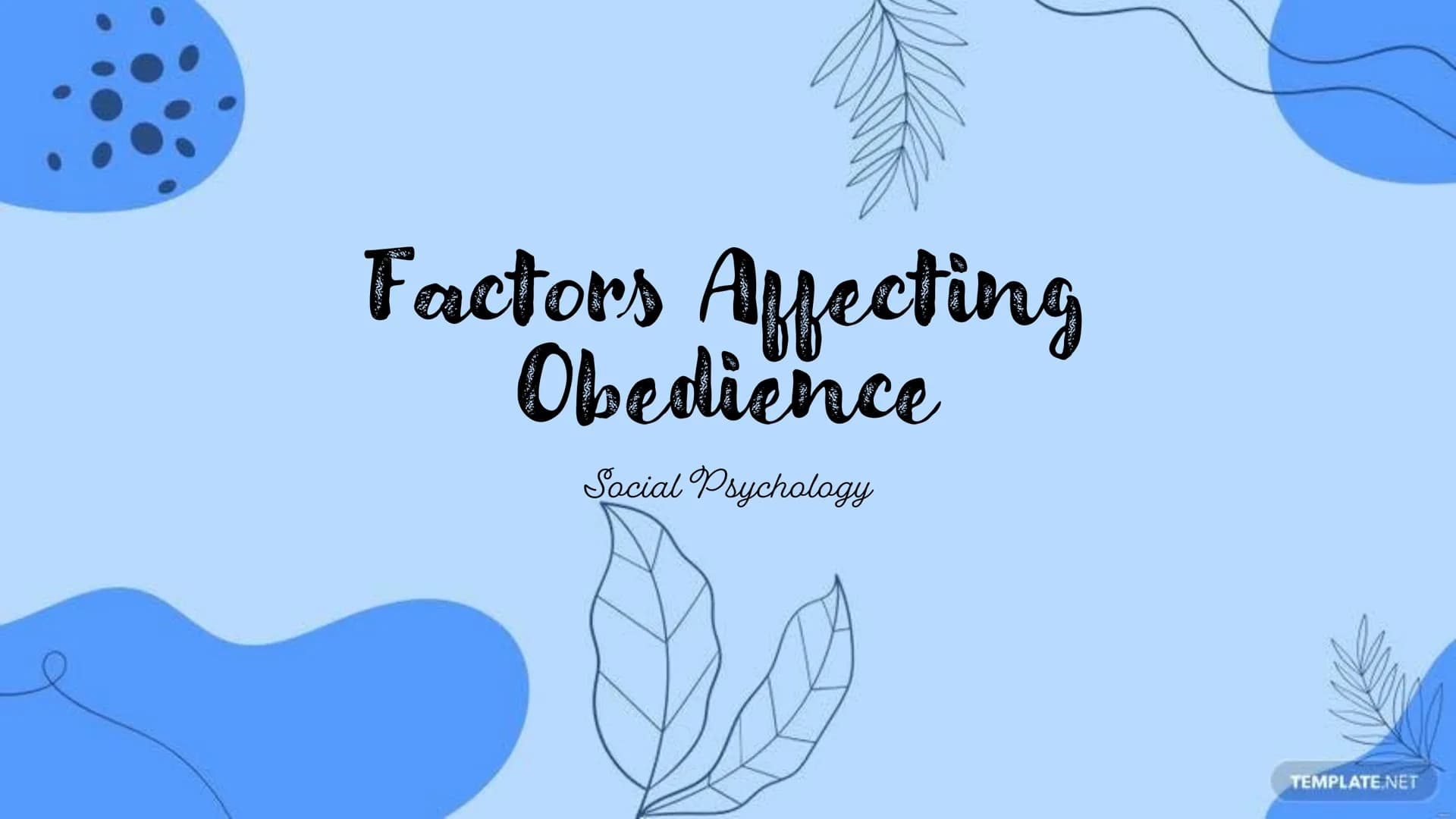 # Factors Affecting Obedience
Social Psychology # Factors
## Affecting
### Obedience
## Individual
### Differences
## Situational
### Var