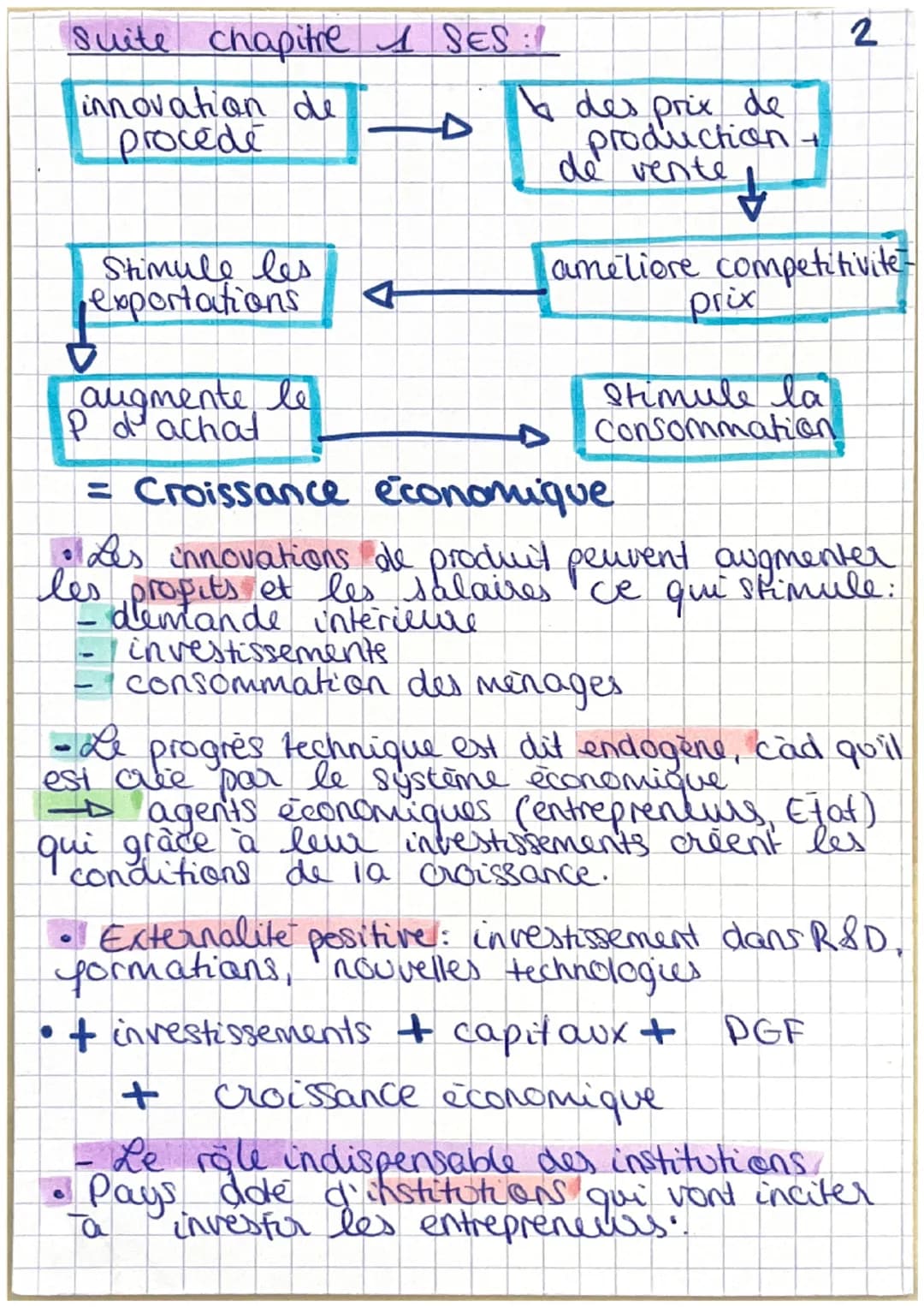 # SES CHAPITRE 1:
1
- Pour répondre à la question de concilia-
tion entre la croissance économique et preser-
vation de l'enviromement, le