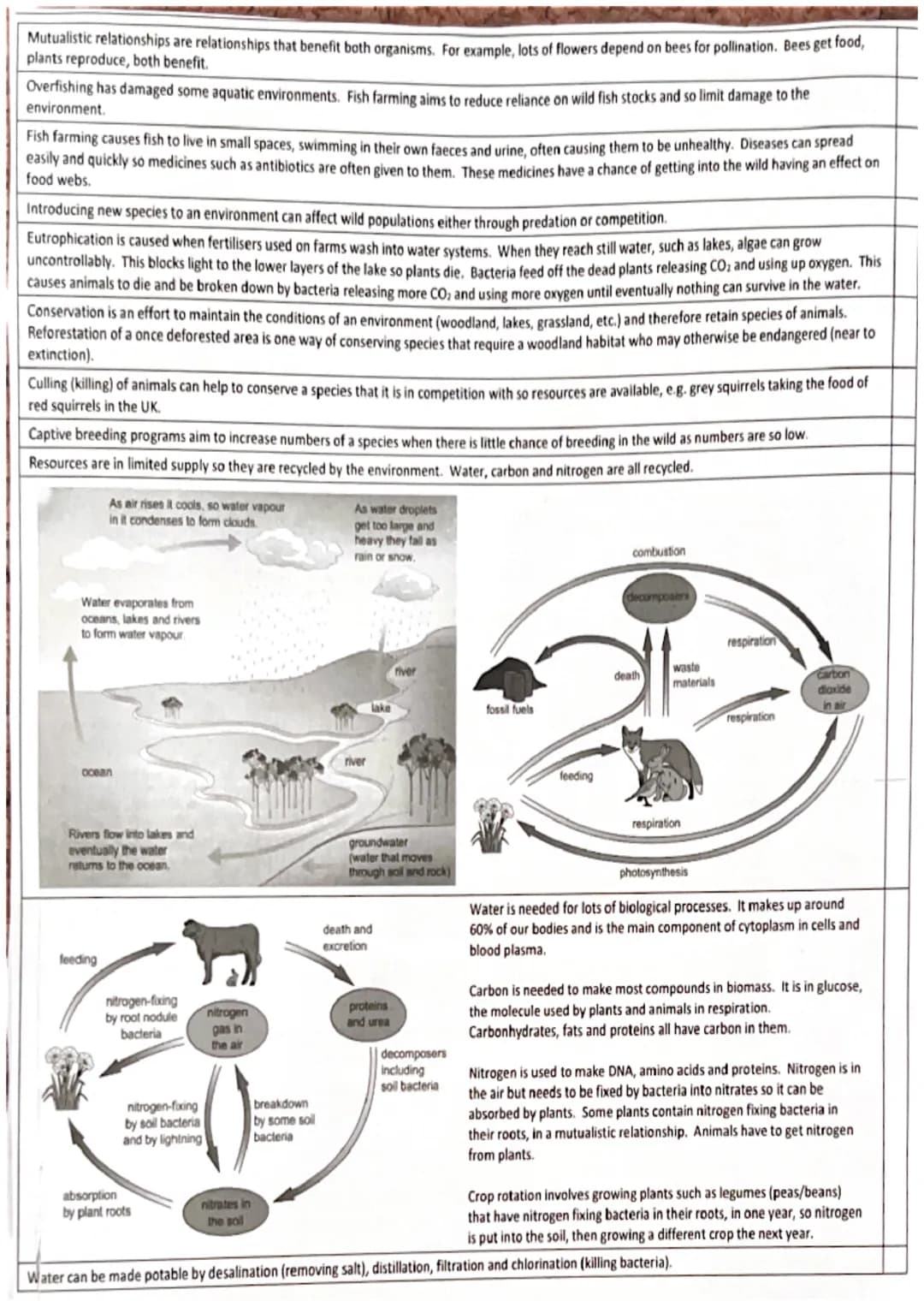 # Biology Paper 2
CB1
Image size magnification x object size
Magnification objective x eye piece
Resolution is the smallest separation betwe
