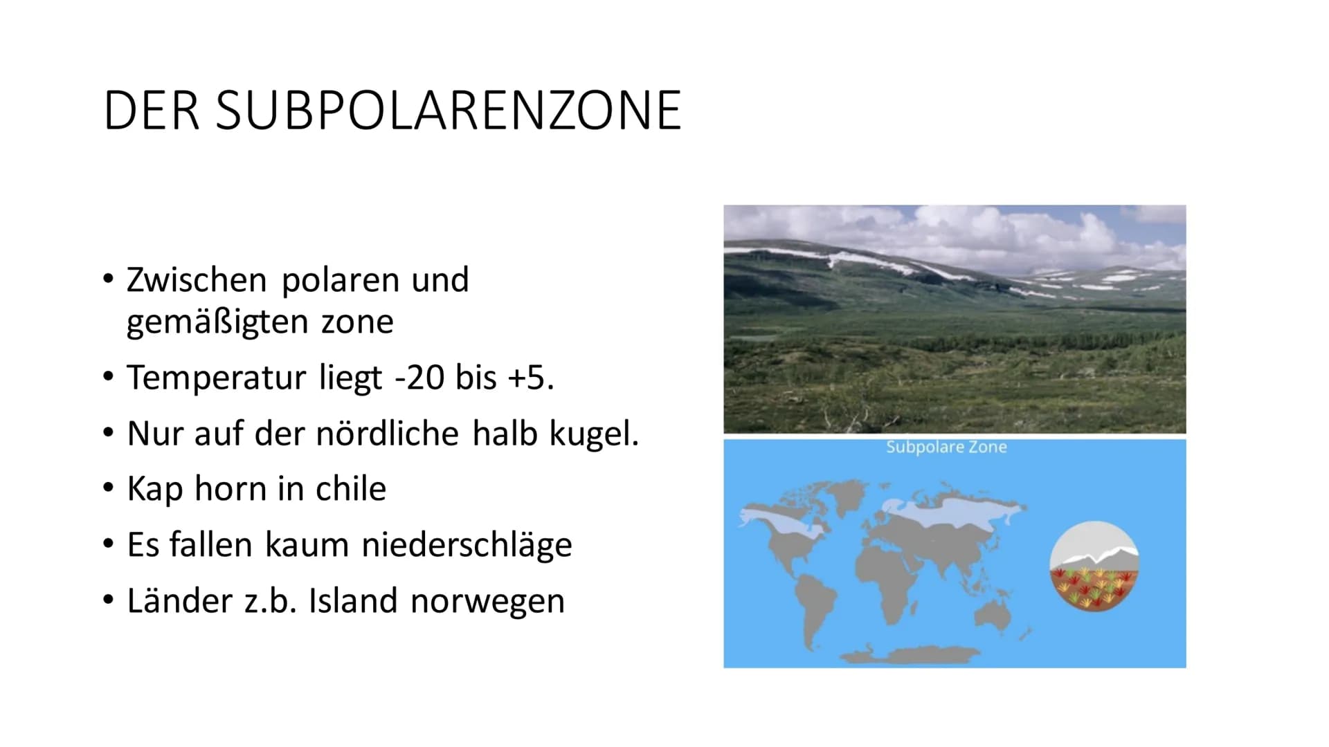 # KLIMAZONEN DER ERDE
fragen am Ende # DER POLARE ZONE
* Südpol und Nordpol
* Tiere: Pinguin und Eisbär
* Durchschnittliche Temperat
