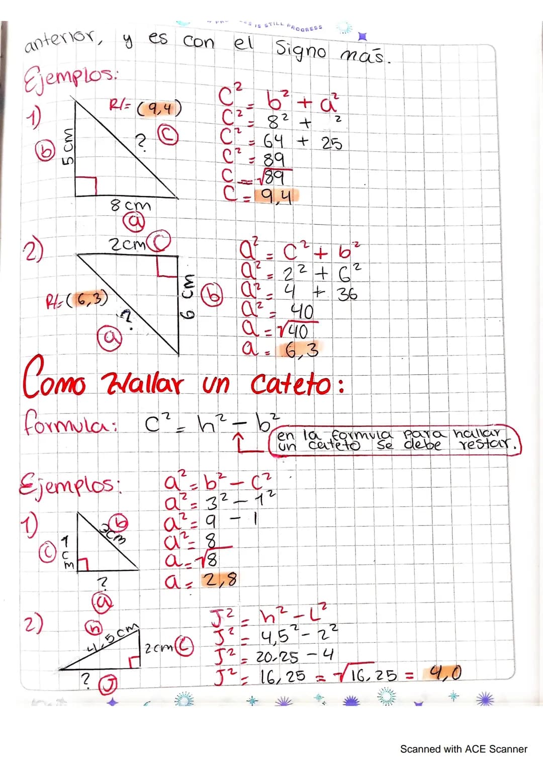 # Teorema de Pitagoras
El teorema de Pitagoras establece que en
Fodo Triangulo rectángulo, el cuadrado de la
longitud de la hipotenusa es i