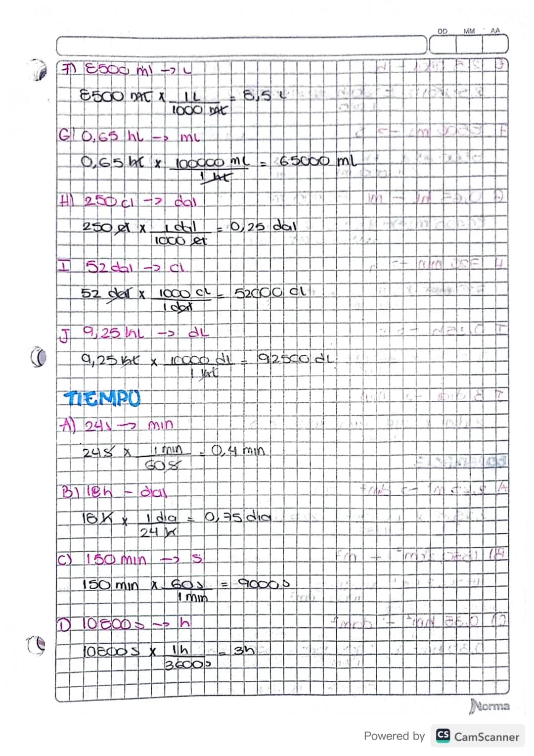 TALLER DE REPASO
Mara
19) 28 ng-g
28 kg x $\frac{10009}{1 kg}$= 280009
B) 324500 mg - ng
324500mg x $\frac{1 ing}{1000000 mg}$= 0,3245ing