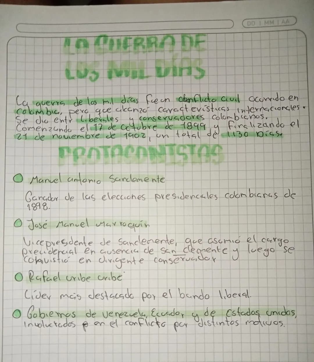 DD IMMAA
# LO CUERBO DE
# LUS VIL Dלחו
Ca querra de los mil días fue un donflicto civil ocurrido en
Colombia, pero que akanzó caracteristi