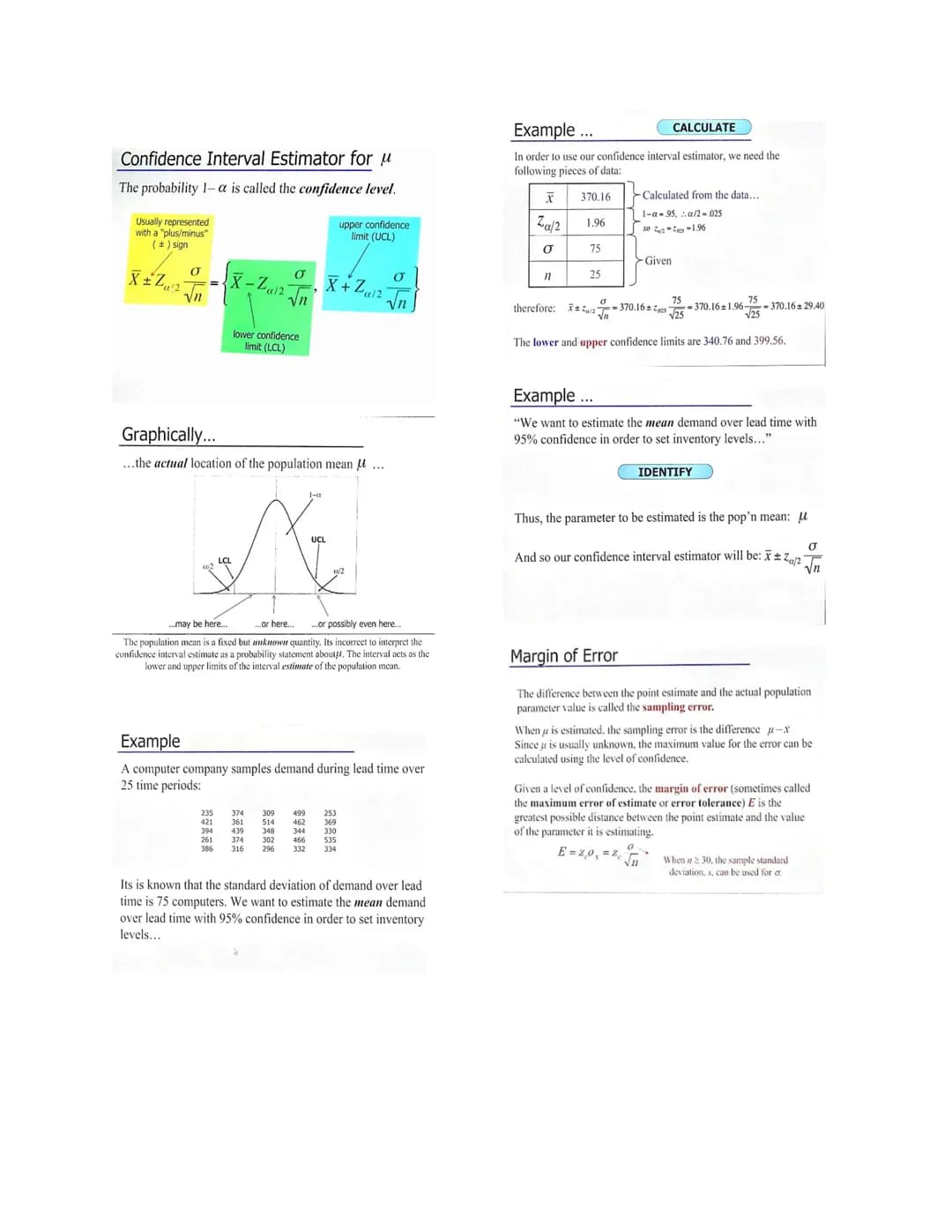 MODULE 6-7 REVIEWER
Statistical Inference
It is produced whereby, on the basis of observed
data in a particular sample, we generalize and