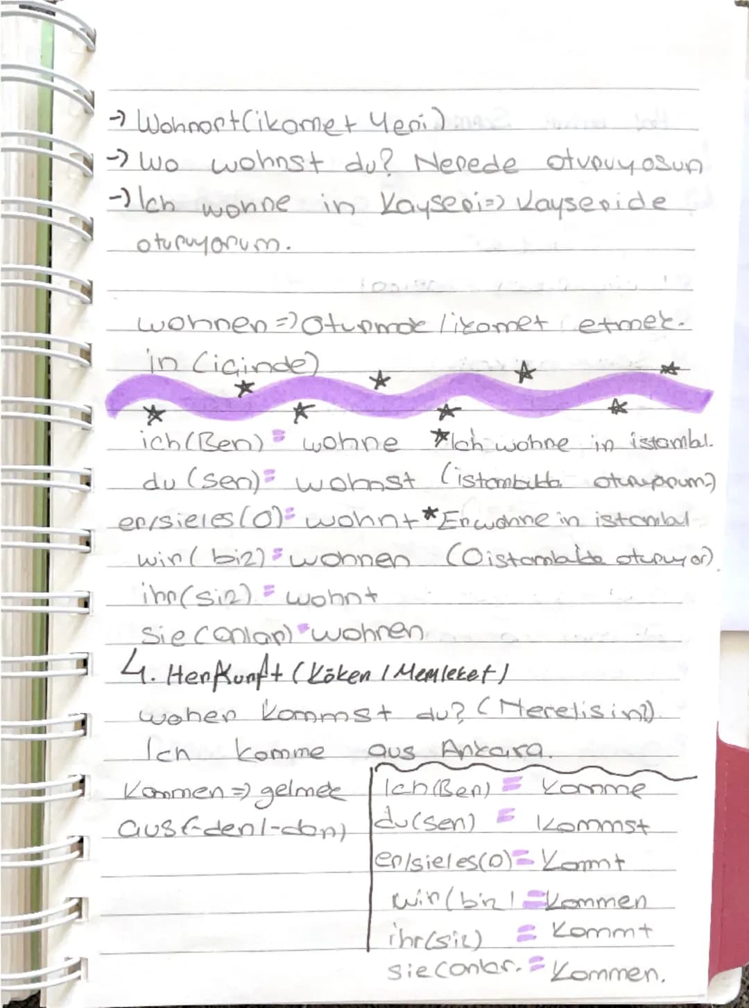 W-Fragen
wer? Kim?
Was? Ne?
wo? Nerede?
Warum? = Neden?
Wie? = Nasıl?.
welche? = Hagi?
Warn? Ne zaman?
Woher? Neneden?
Hot: 7
Der Tünce E
Di
