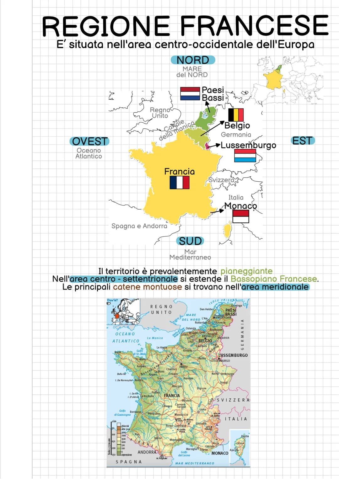 # REGIONE FRANCESE
E' situata nell'area centro-occidentale dell'Europa
NORD
MARE
del NORD
Regno
Unito
Paesi
Bassi
Belgio
Germania
►Lussem